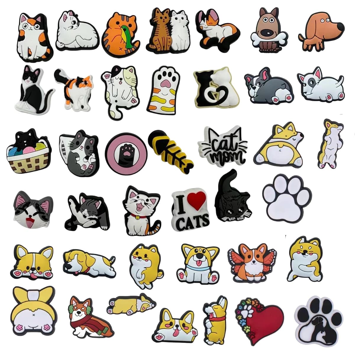 RowGlow 37pcs Zapatos Charm Pins Adornos Para Croc Shoe Charm Accesorios Diy — view 20