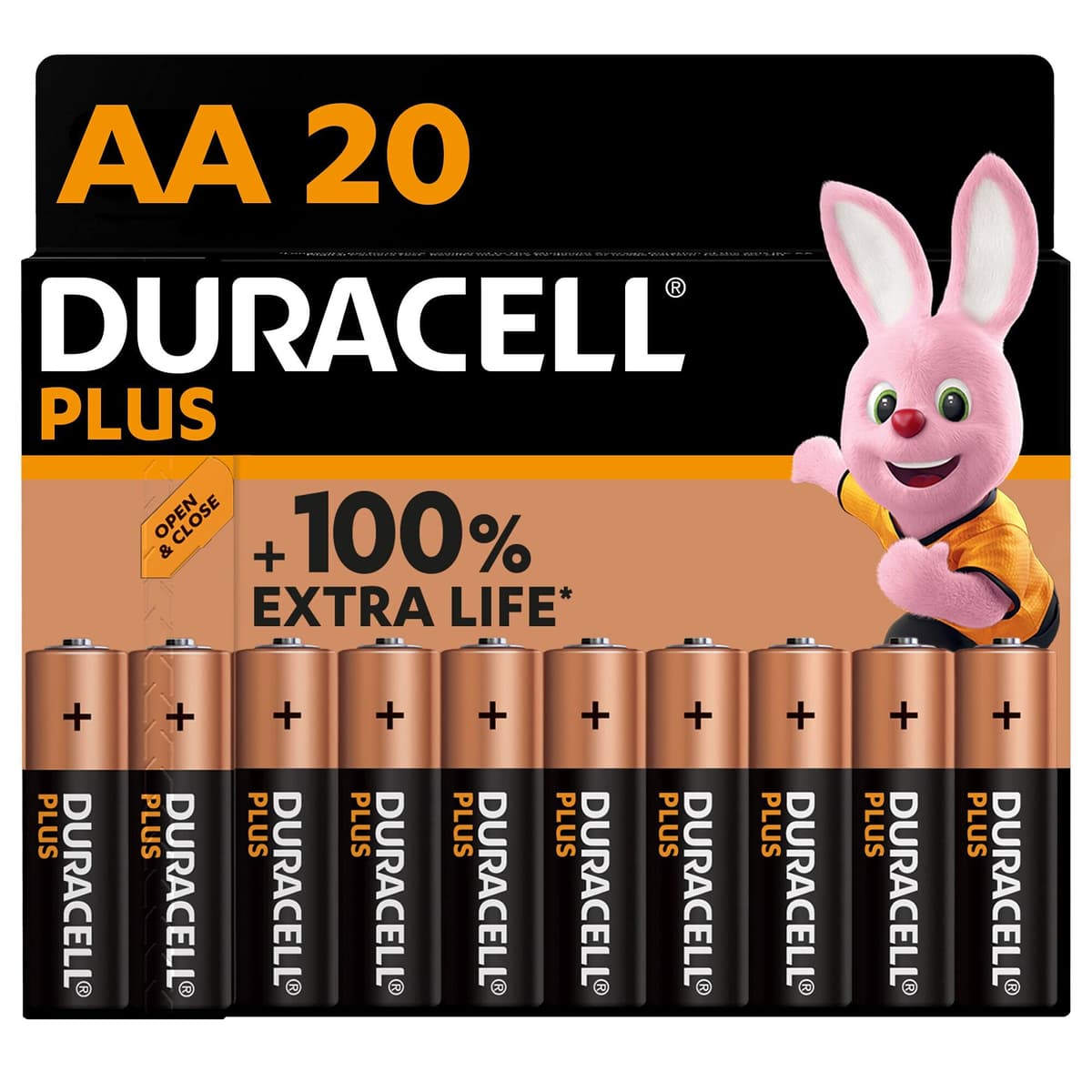 DURACELL Plus AA Batteries (8 Pack) – Alkaline Batteries 1.5V – Up to 150% Extra Life with POWER BOOST Actives– Reliability For Everyday Devices – 0% Plastic Packaging – 10-Year Storage - MN1500 — view 10