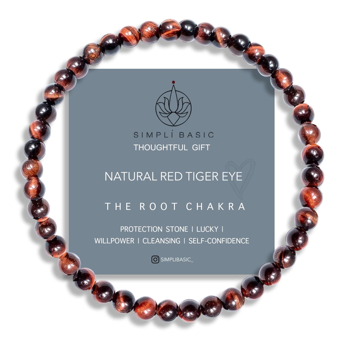 Natural Healing Gemstone Bracelet 4mm Beads, Womens & Mens, Inc Gift Box — view 24