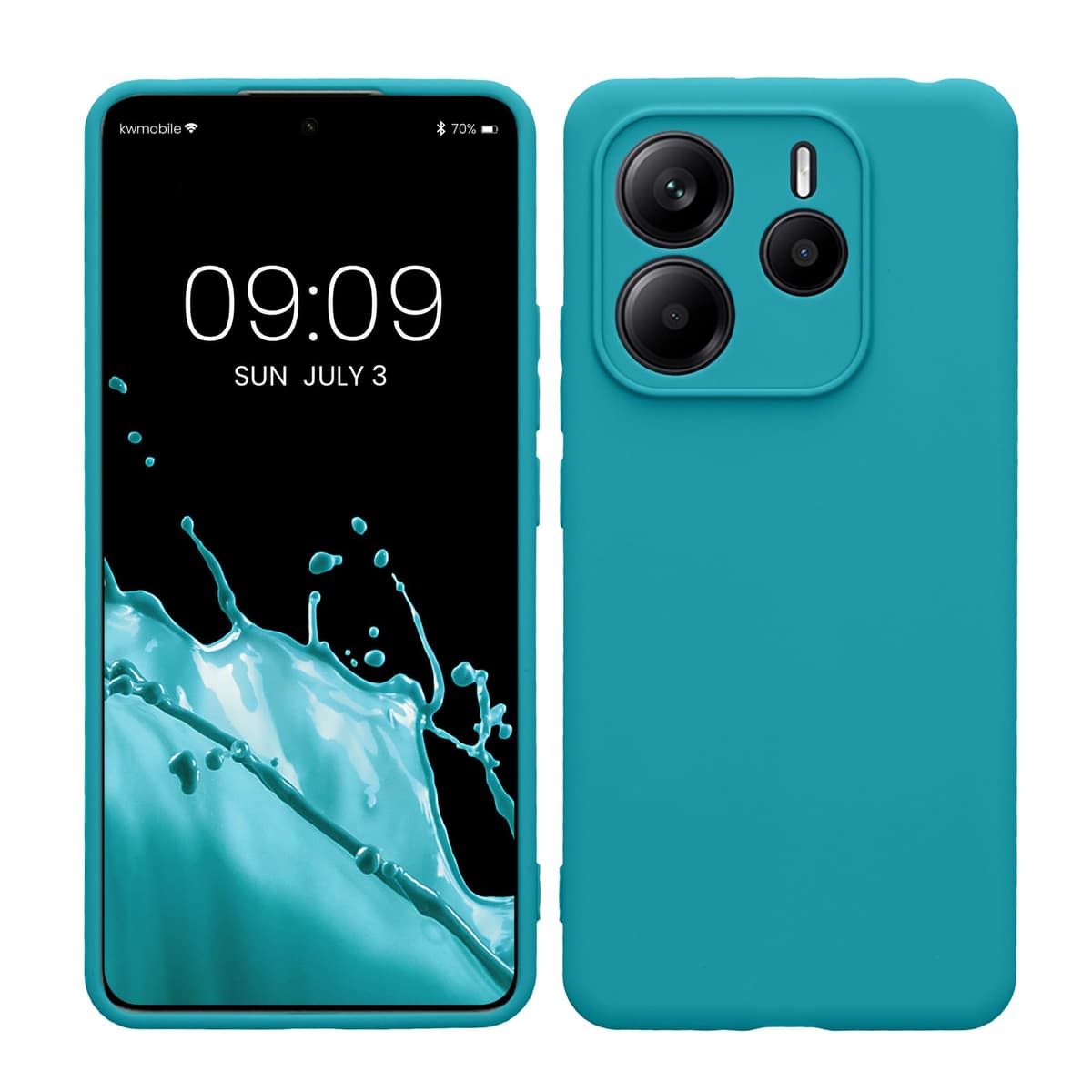kwmobile Carcasa Compatible con Xiaomi Redmi Note 14 Pro 5G / Poco X7 Funda - Funda Ultrafina de TPU con Bordes elevados - Lavanda Metalizado — view 246