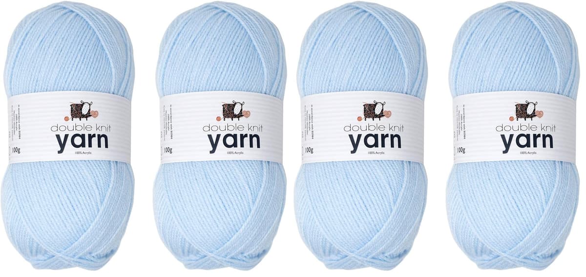 Korbond DK Beige Yarn - 100g Acrylic Wool - Lightweight, Hypoallergenic & Durable Double Knit Crochet Yarn Knitting Wool (290m Total) — view 112