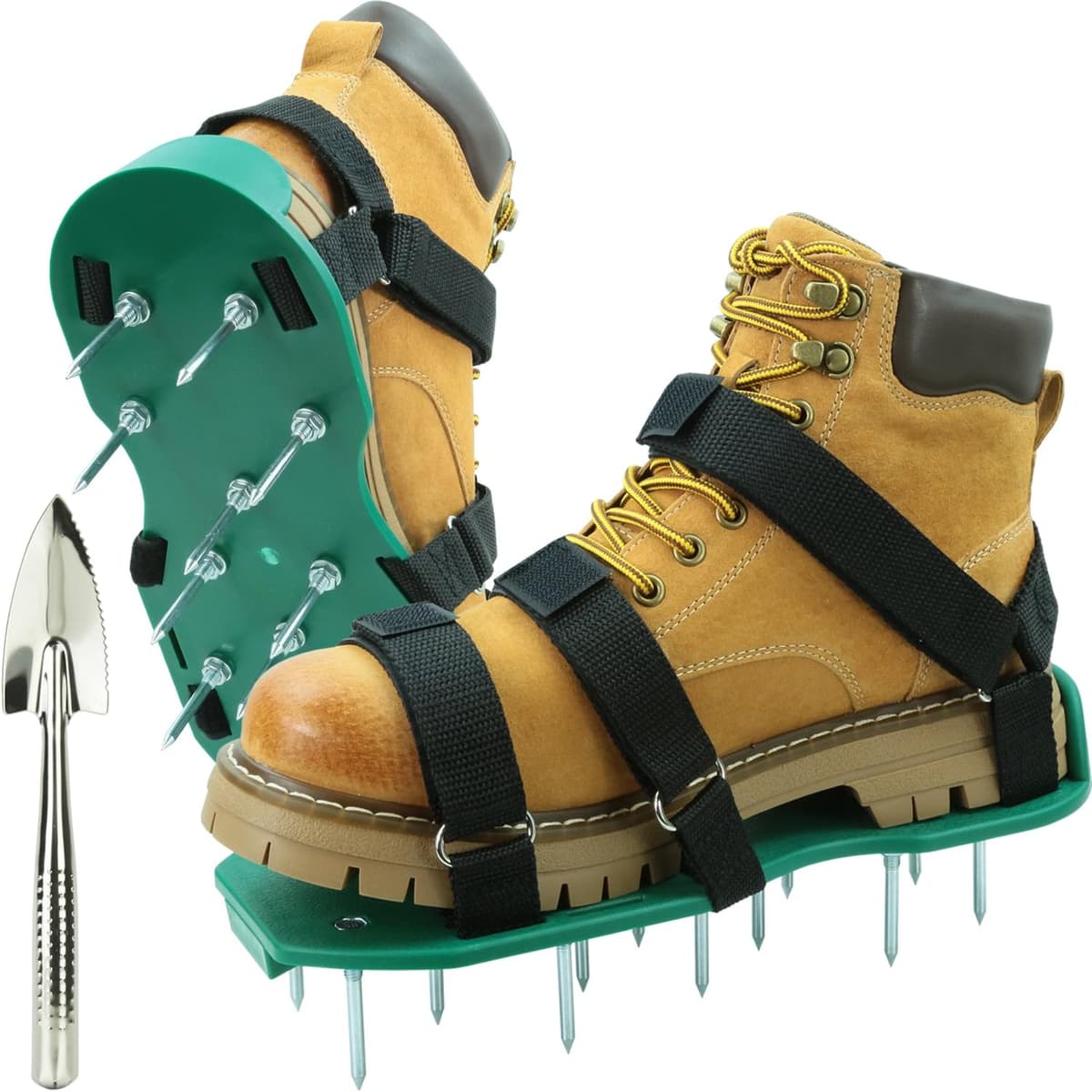 Lawn Scarifier Shoes, Aerator Sandals With Spikes And Hook Closures To Effectively Aerate The Ground Of The Lawn Aerator Universal Size Aerator For Garden Patio Without Installation — view 8