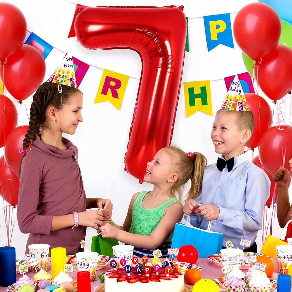 Foil Globo Número 5 Azul 40" (101cm), Inflable Helio o aire, Gigante Numeros 0-9, 10-19, 20-29, 30-100, Grande Globos Decoración para La Boda Aniversario y Cumpleaños Fiestas — view 603
