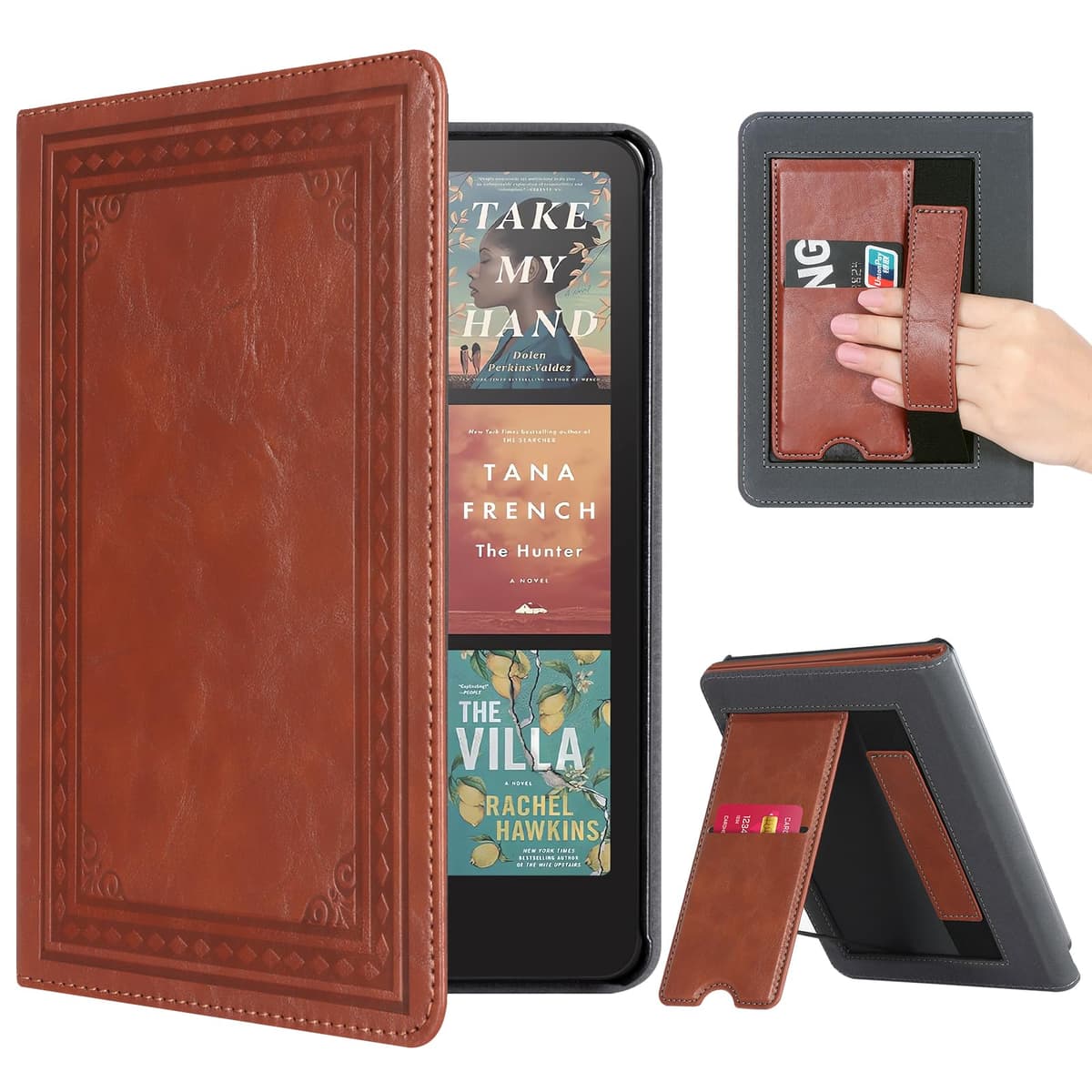 CoBak Case for All-New 7" Kindle Paperwhite(12th generation–2024)/Colorsoft Signature Edition(1st gen–2024)/Signature Edition(12th gen–2024) - PU Leather Cover with Auto Sleep/Wake, Jade — view 18