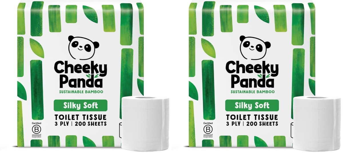The Cheeky Panda Bamboo Toilet Paper – 9 Rolls of Toilet Paper | Plastic Free Packaging and Sustainable Toilet Tissue | 100% Compostable — view 12