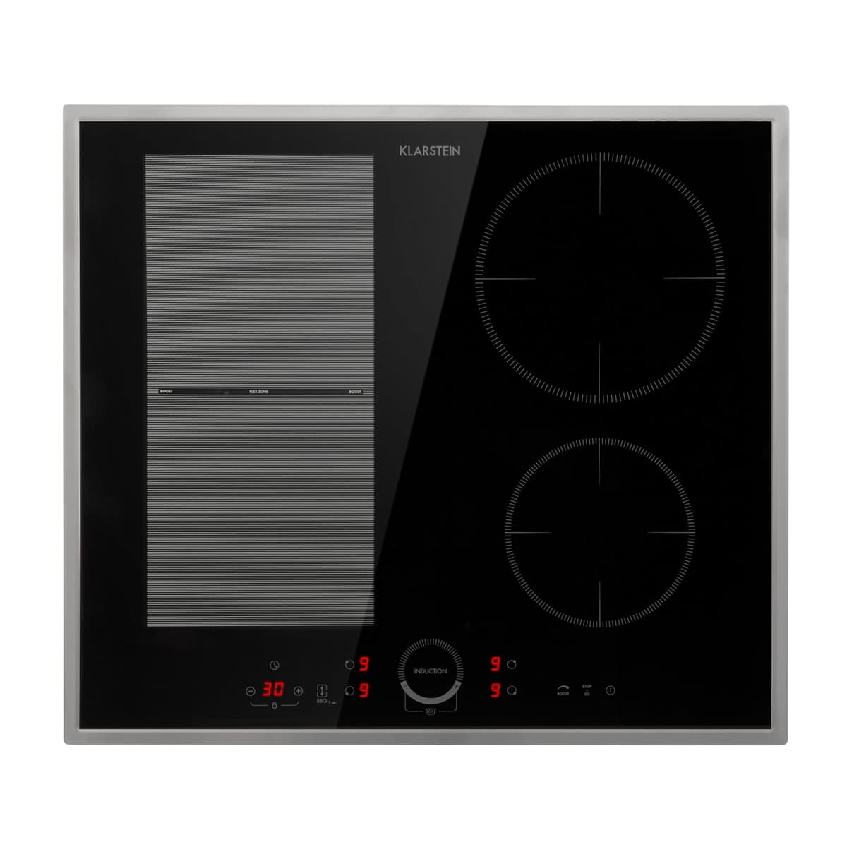 Klarstein Induction Hob, 9300W Electric Hobs Induction Cooker, 5 Ring Electric Pan Hob, Built-In Table Top Cookers w/ 5 Hobs, Touch Control, Inductions Heater Cooktops, Hot Plates for Cooking — view 30
