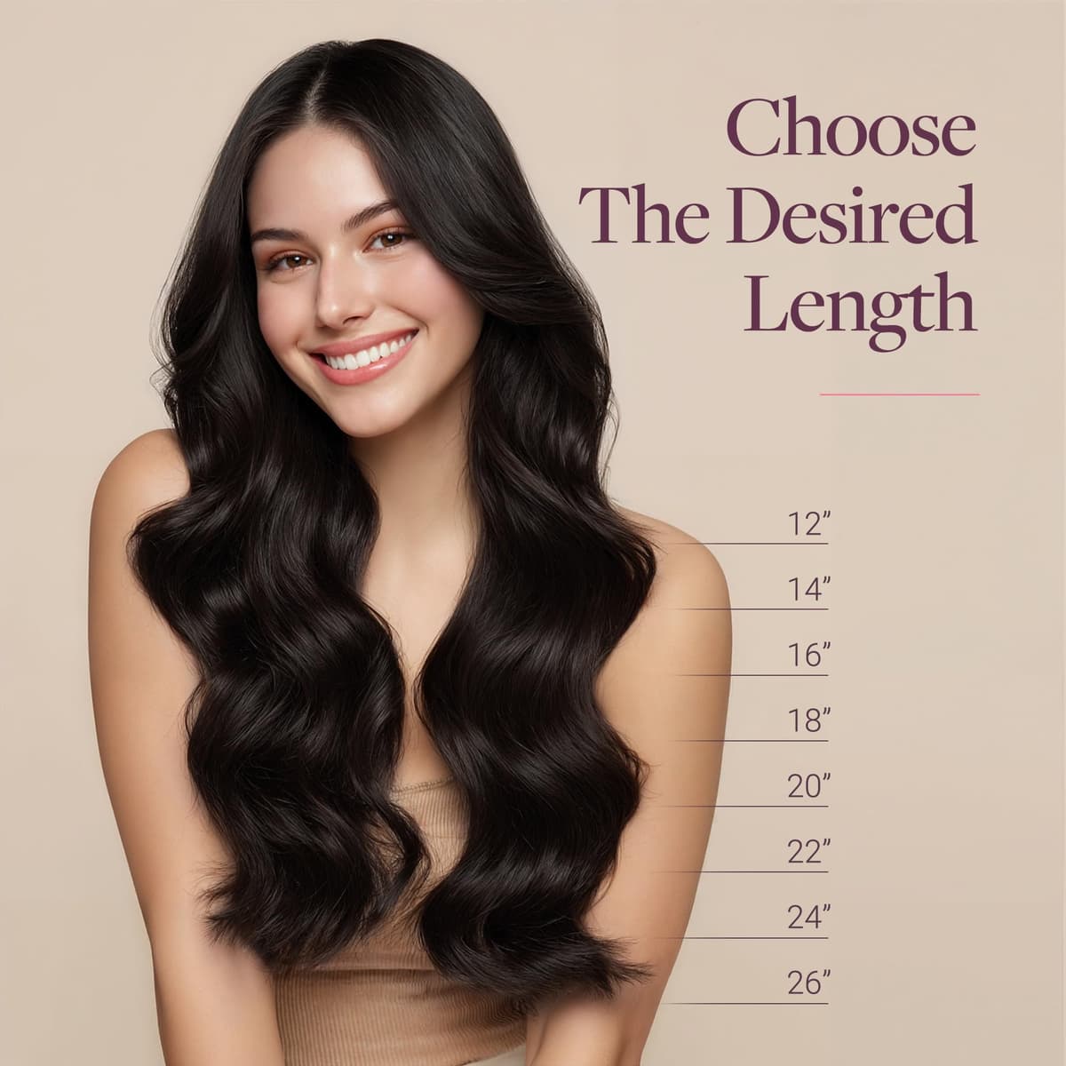 GOO GOO Clip in Hair Extensions Human Hair, 18inch 150g 9Pcs, #2 Dark Brown, Hair extensions for women, Human Hair Extensions Clip in — view 187