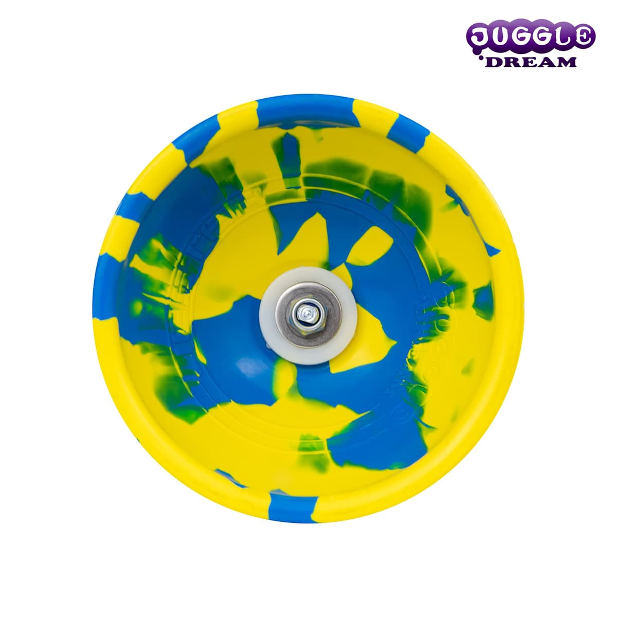 Juggle Dream Jester Diábolo Set para Malabares - Diábolo con Eje de Rodamientos con Palos de Aluminio y Vídeo de Aprendizaje en Línea (Azul/Blanco) — view 6
