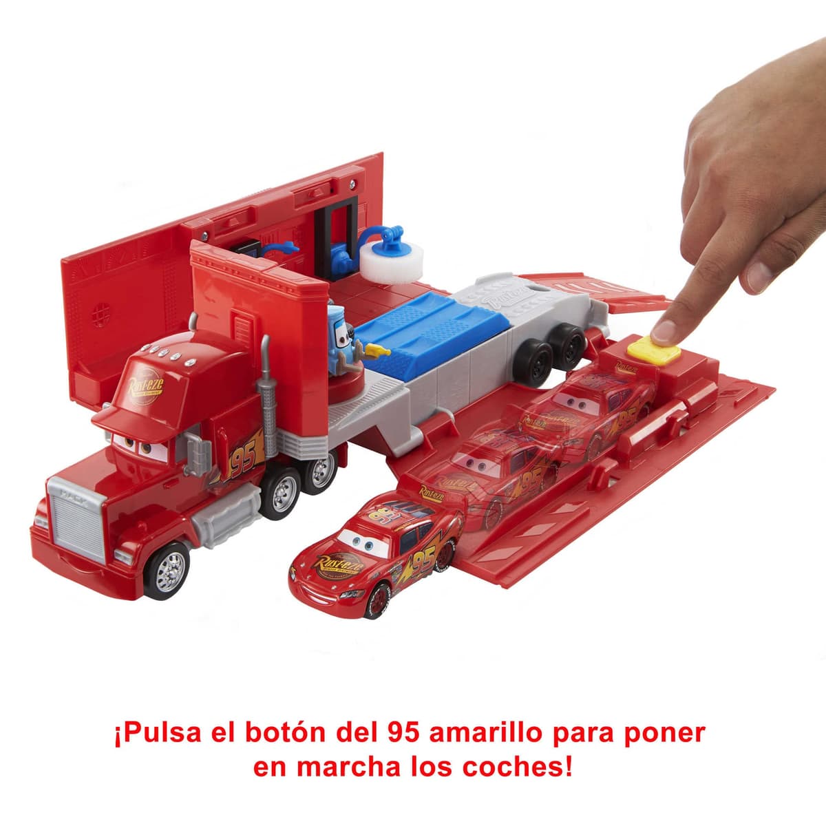 Mattel Cars Camión Mack convertible Pista para coches de juguete con lanzadores, regalo para niños +3 años (HDC75) — view 5