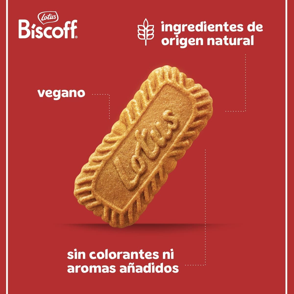 Lotus Biscoff | Galleta Original Caramelizada | Vegano | Sin Colorantes ni Aromas Artificiales | Caja de 300 | 1,875 Kg — view 3