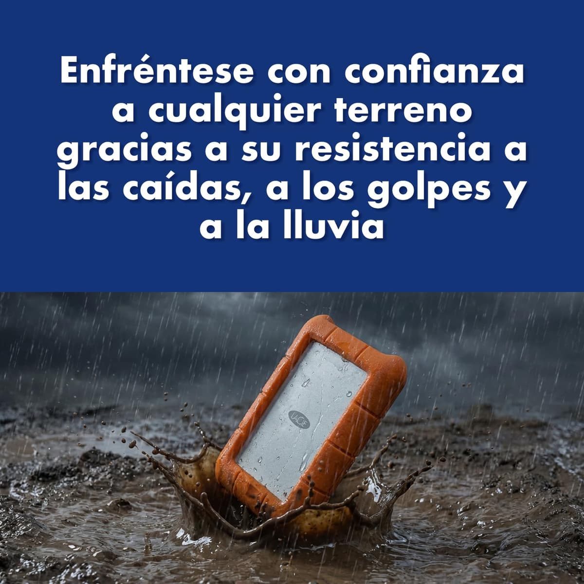 LaCie Rugged USB-C 2TB — antigolpes, USB‑C Disco duro externo portátil 2,5", para Mac y Windows — incluye Rescue Data Recovery — view 4