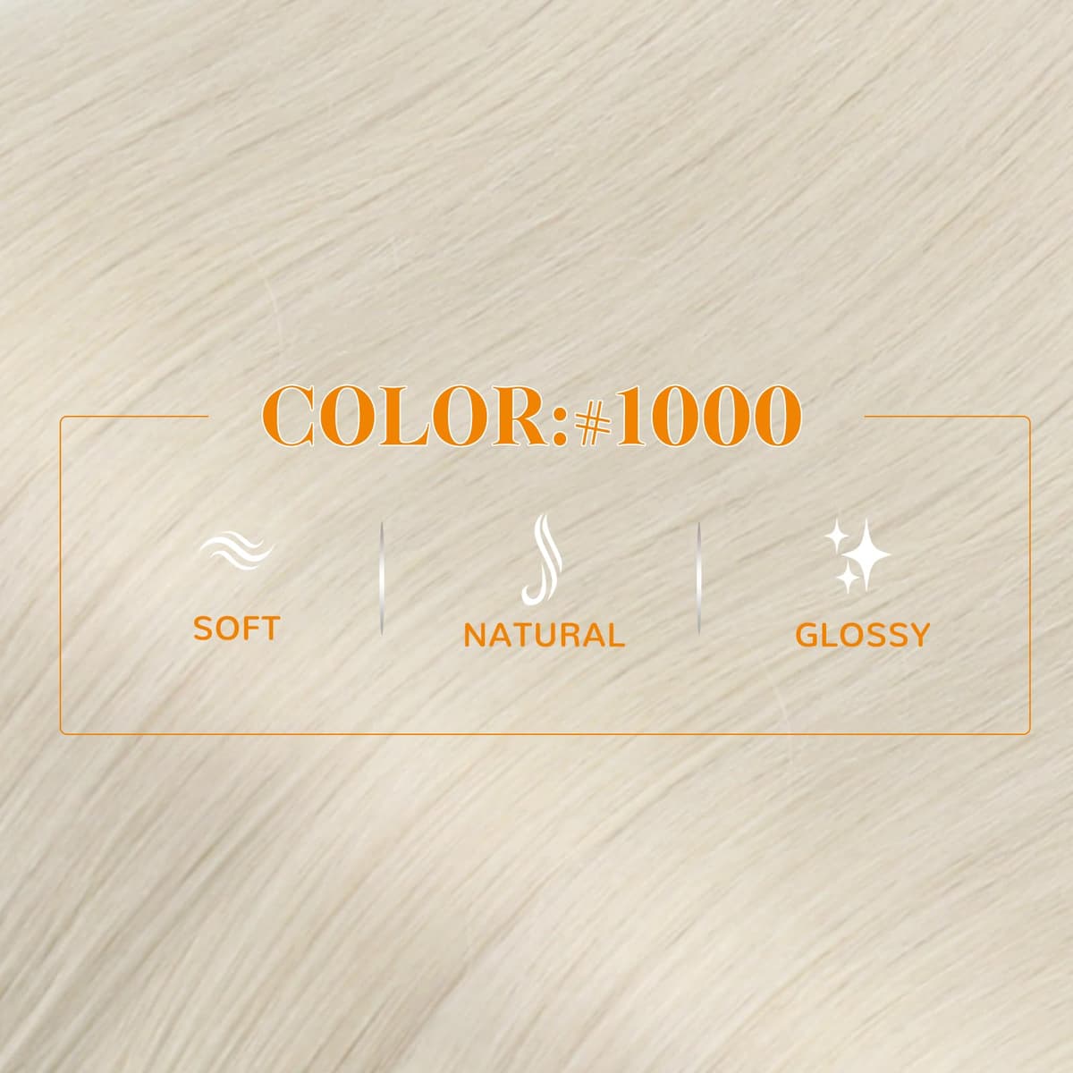 Easyouth Nano Hair Extensions Real Human Hair Blonde Nano Beads Hair Extension Human Hair Platinum Blonde Nanos Loop Hair Extensions Pre Bonded for Natural Look 14 Inch 50g 1g/Strand #1000 — view 2