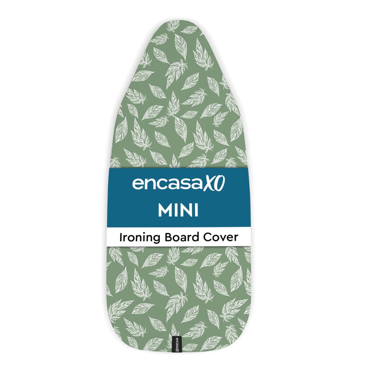 Encasa XO Ironing Board Covers and pad 125x46 cm- Thick 3mm Felt Padding, Drawstring Tightening & Lock, Heat Reflective, Scorch & Stain Resistant, for Wide Ironing Board - Big Leaves Green — view 30