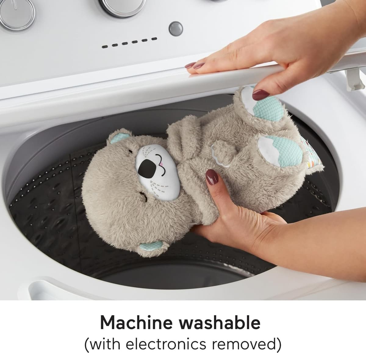 Fisher-Price Soothe 'N Snuggle Otter | Newborn Baby Toys & New Baby Gifts | Plush Soft Toys for Babies with Light and Sound Machine | Baby Girl and Baby Boy Gifts | Newborn Essentials, FXC66 — view 4