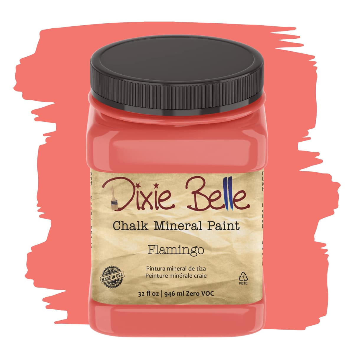 Dixie Belle Paint Company Chalk Finish Furniture Paint - Caviar (32oz) - Matte Black Chic Chalk Mineral DIY Furniture Paint — view 65