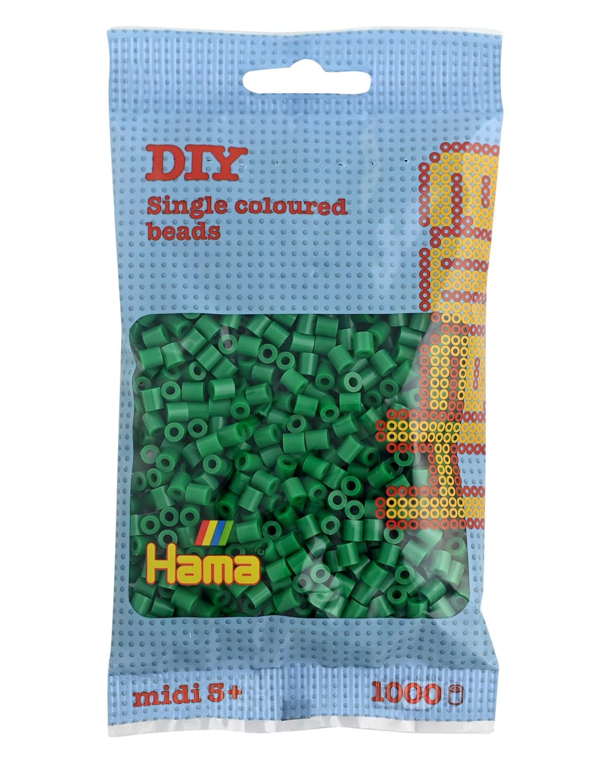 HAMA Bolsa de perlas | Aprox. 1000 cuentas midi fusibles para manualidades y mosaicos | Perlas de fusión para niños creativos 5+ | Juego de arte y decoración | Beige — view 41