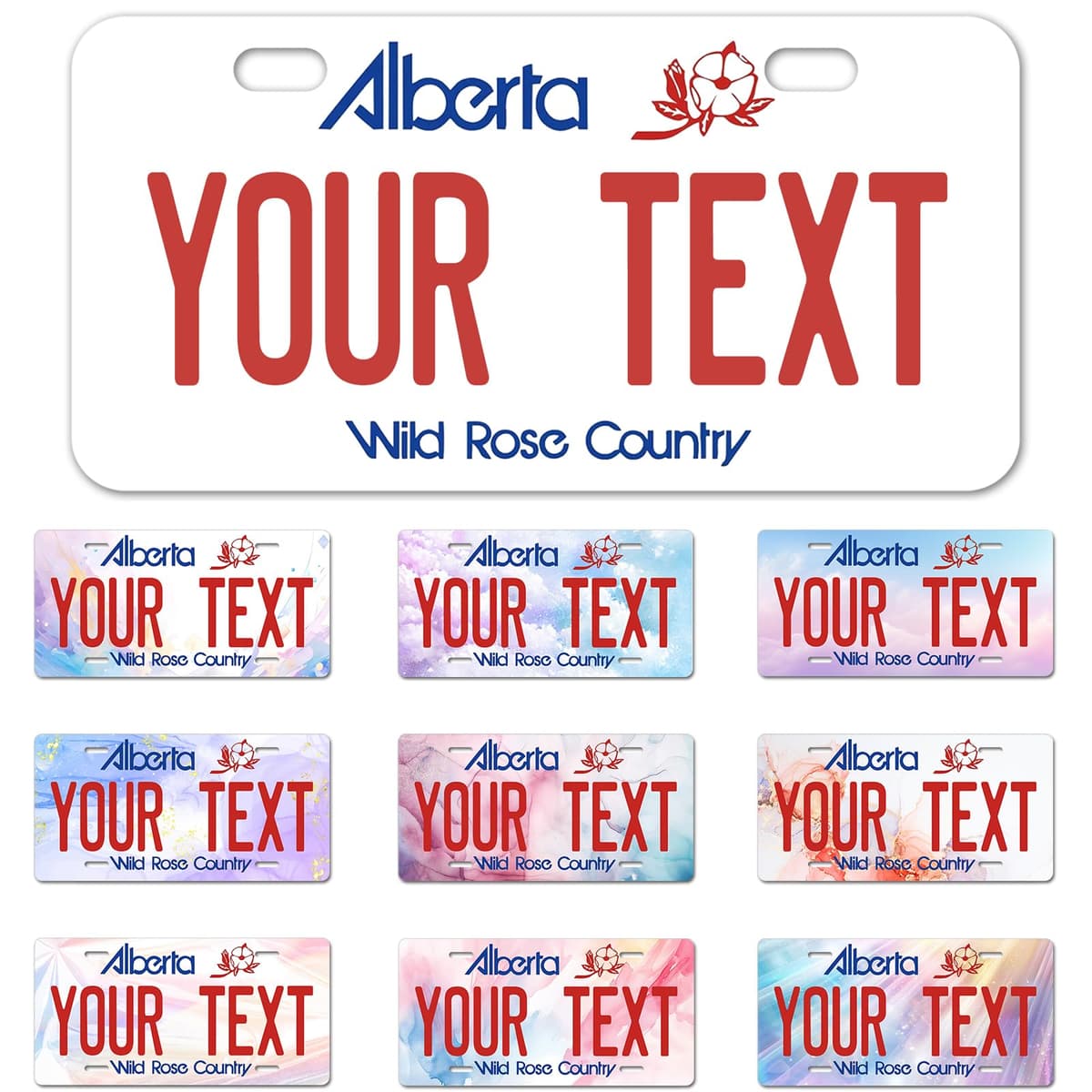 Alberta License Plate, 6"×12" Custom License Plate — view 23