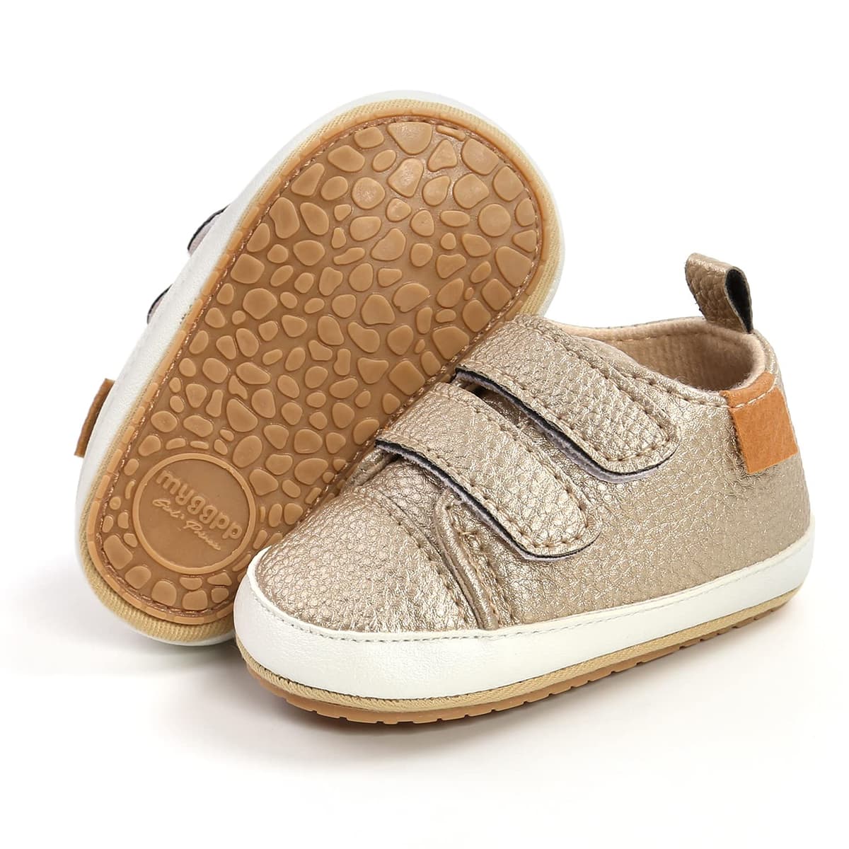 RVROVIC Baby Boys Girls Sneakers Anti-Slip Oxford Loafer Flats Infant Toddler PU Leather Soft Sole Baby Shoes — view 17