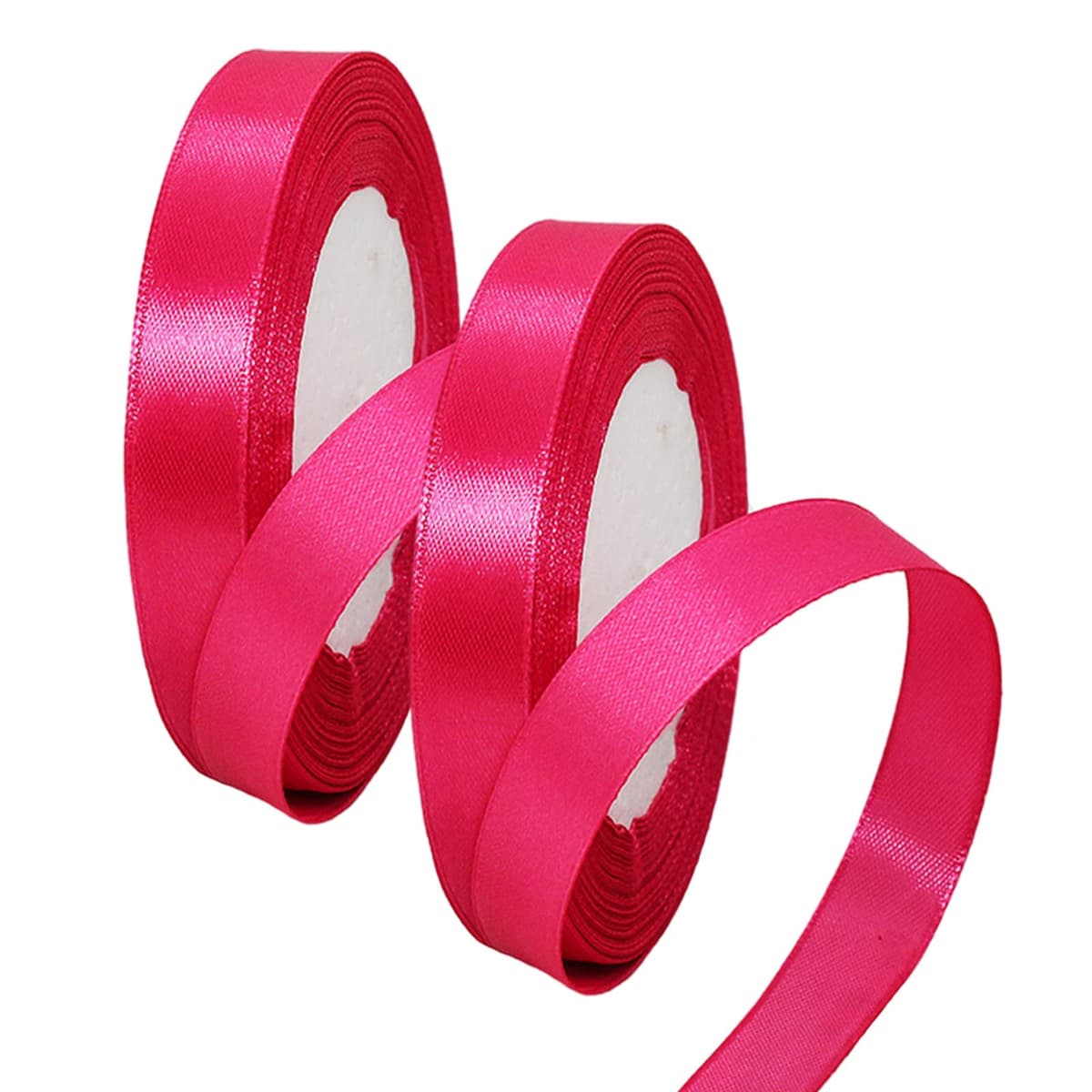 40mm Wide White Ribbon Thick Wedding Car Ribbon 22m, 1.5 inch Thick White Satin Ribbon for Gift Wrapping Wedding Car Christmas Birthday Cake Hair Bow Florist Bouquet Crafts Decorations — view 28