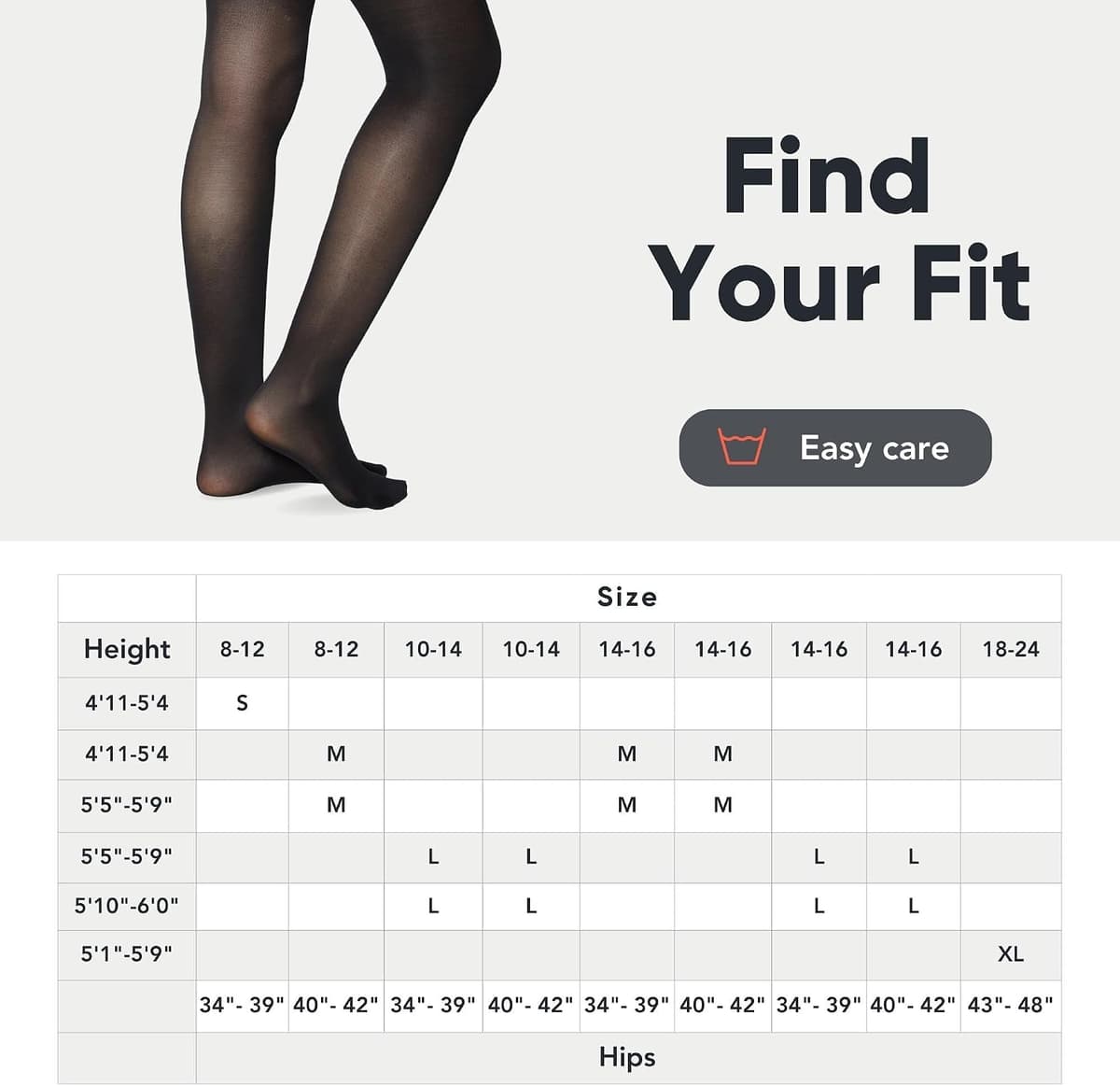 FM London 5-Pack Tights for Women - Comfortable Women's Tights with Stretch Fit Design - 40 Denier - Available in Black, Nude & Navy Colours - Soft and Durable Construction for All Occasions S Black — view 4