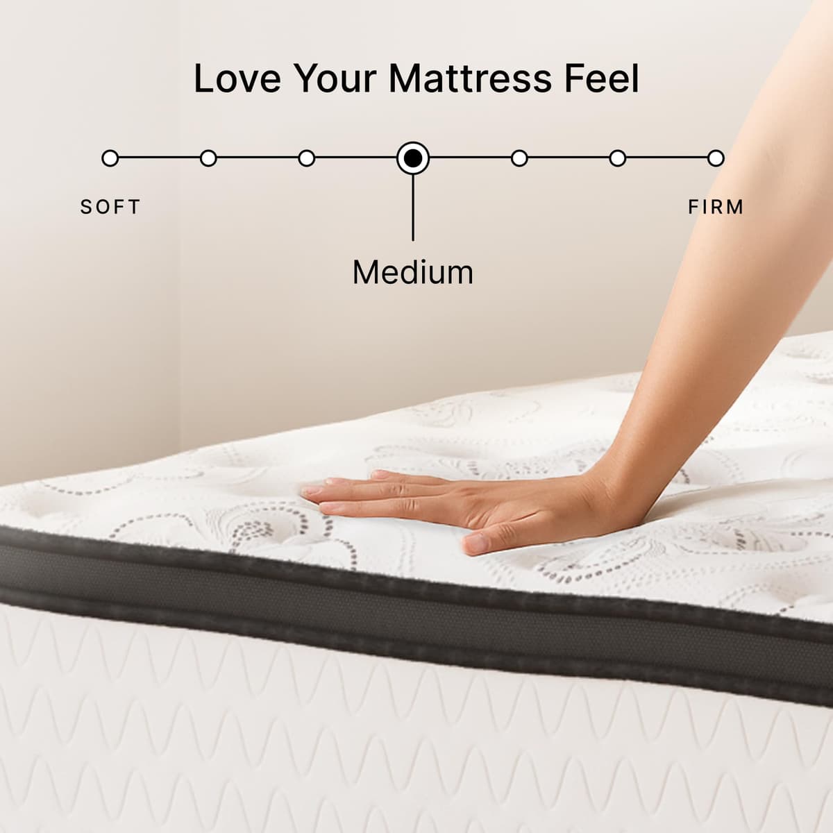 Signature Design by Ashley Chime 12 Inch Hybrid Full Mattress, Memory Foam with Lumbar Support, High-Density Foam & Pocketed Coils for Comfort & Back Support, Mattresses in a Box, Full Size — view 5