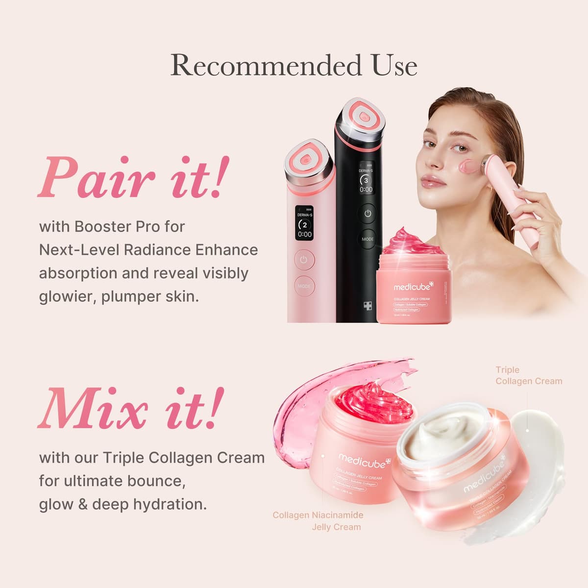 medicube Collagen Jelly Cream- Niacinamide & Freeze-Dried Hydrolyzed Collagen - Boosts skin's barrier hydration and gives 24h Glow & Lifted Look - Korean skincare (1.69 Fl Oz) — view 6