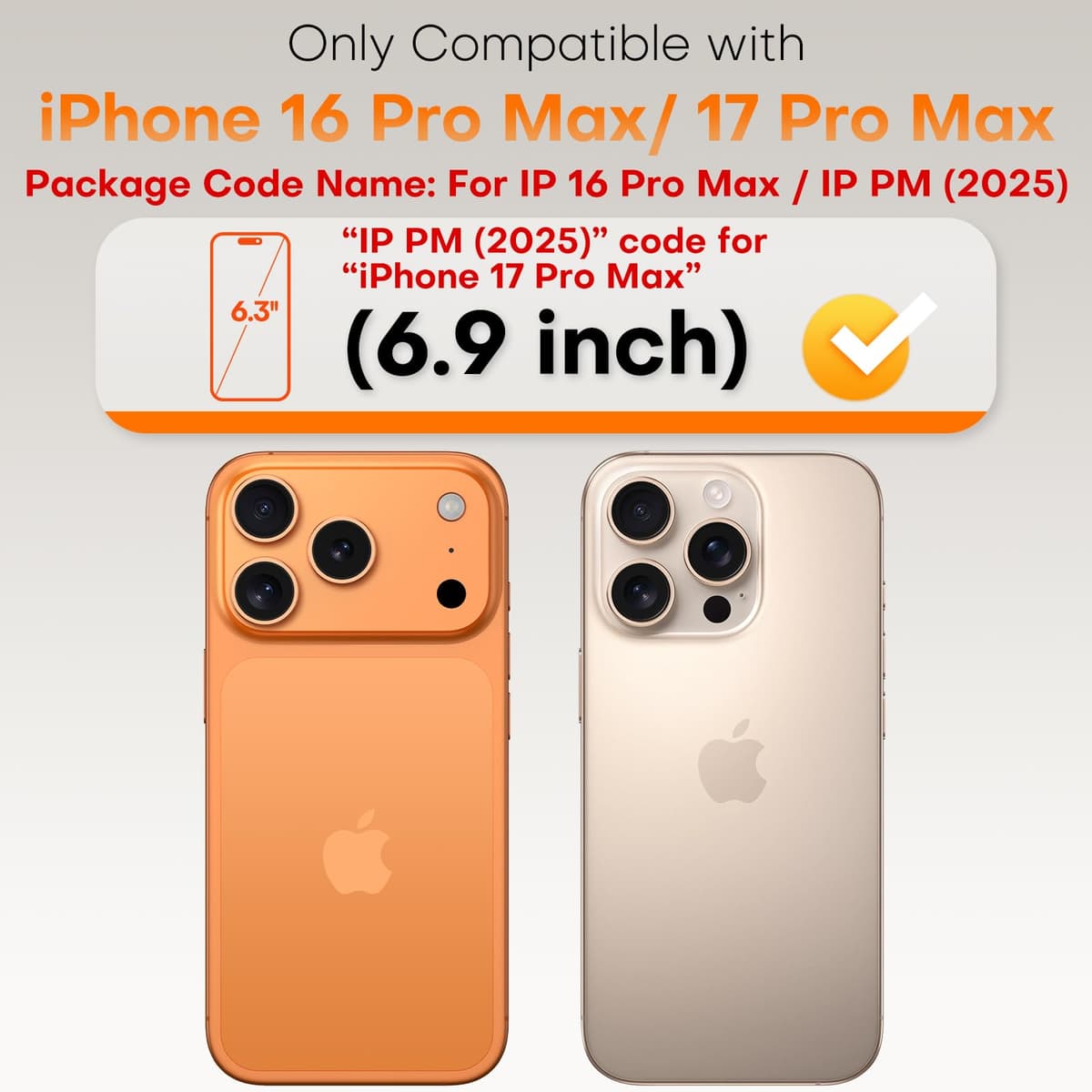 TOCOL Screen Protector for iPhone 17 Pro Max, iPhone 16 Pro Max 6.9-Inch, Instant Installation, Tempered Glass HD Clear, Full Coverage Protection, Military Grade Shatterproof, Case Friendly, 2 Pack — view 2