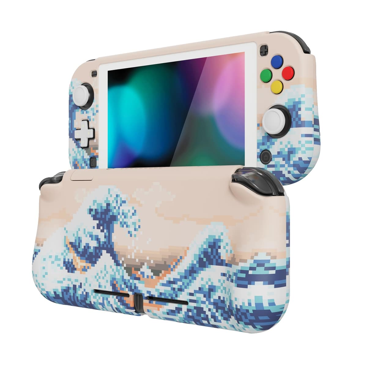 playvital ZealProtect Protective Case for Nintendo Switch Lite, Hard Shell Grip Cover for Nintendo Switch Lite w/Screen Protector & Thumb Grip Caps & Button Caps - Antique Yellow — view 73