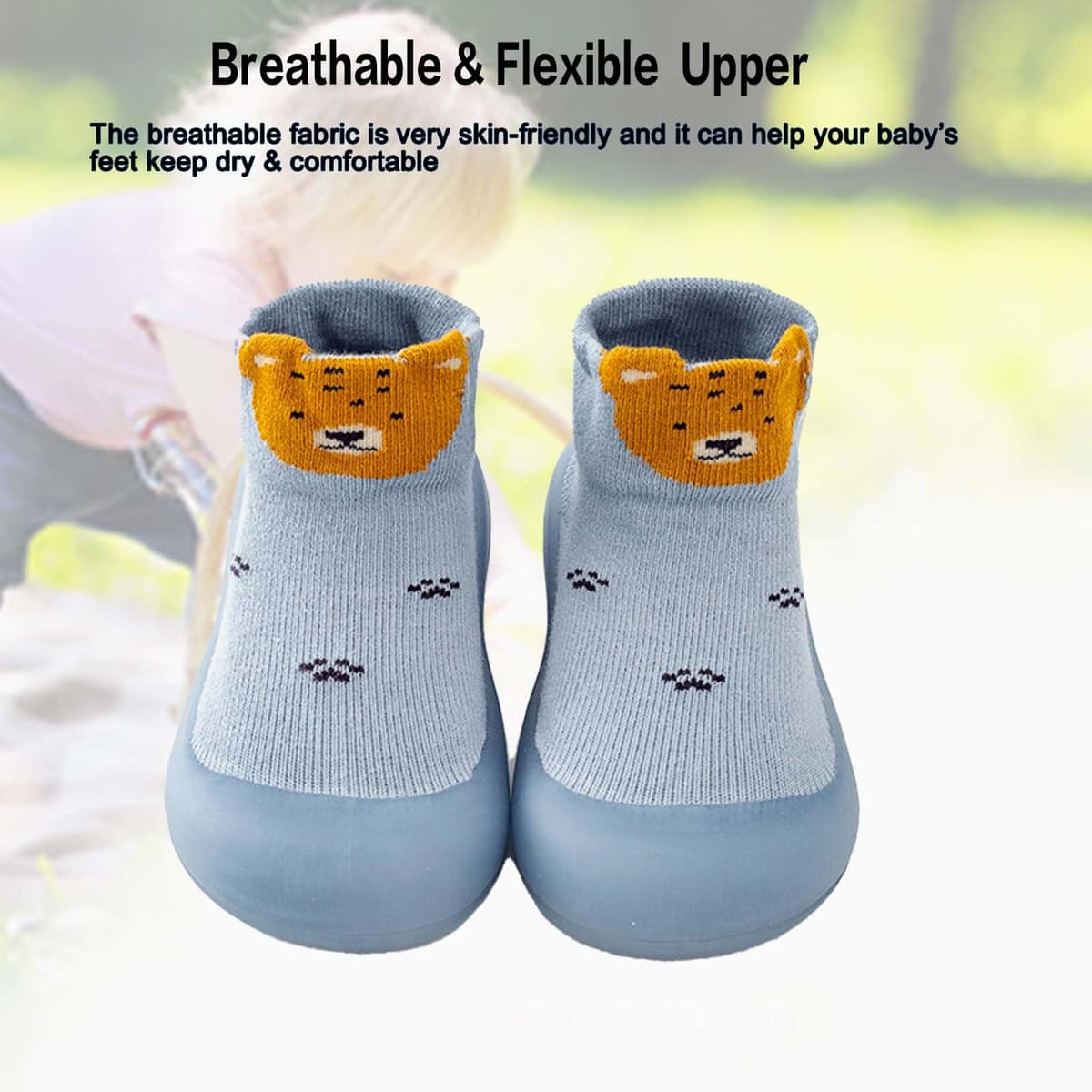 Baby Girls Boys First Walking Shoes Anti Slip Slippers Socks Barefoot Shoes Toddler Infant Non Slip Sole Shoes Breathable — view 2