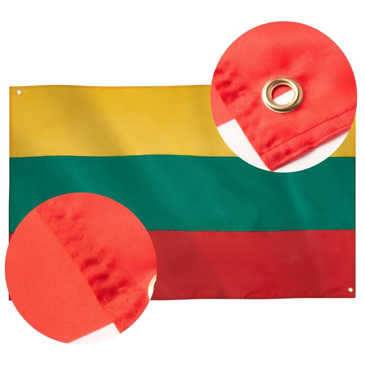 Runesol Cornwall Flag - 91x152cm, 3ft x 5ft, Cornish Flag, 4 Grommets, Eyelet in Every Corner, Premium Quality, Inside & Outside Use, Vivid Colours — view 937