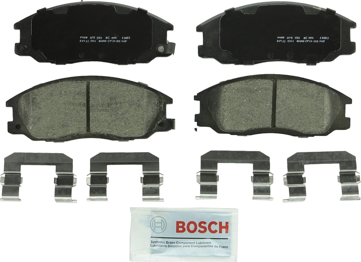 Bosch BC914 QuietCast Premium Ceramic Disc Brake Pad Set For: Acura ILX; Honda Accord, Civic, CR-V, Element, Fit, Front — view 290