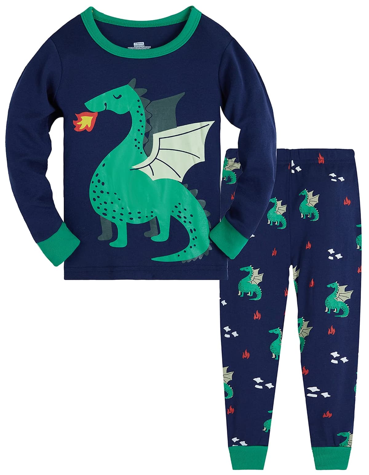 TEDD Boys Pyjamas Dinosaur Nightwear Cotton Toddler Clothes Kids Sleepwear Long Sleeve Christmas Pjs Sets 2 Piece Outfit Xmas Gift 1-12 Years — view 11