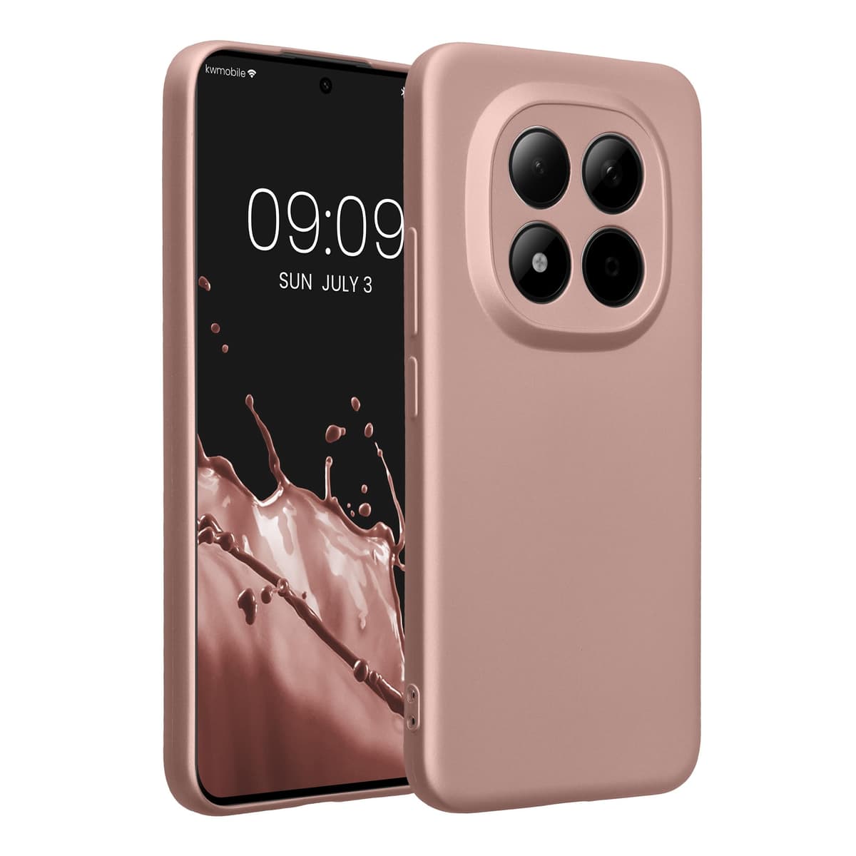 kwmobile Carcasa Compatible con Xiaomi Redmi Note 14 Pro 5G / Poco X7 Funda - Funda Ultrafina de TPU con Bordes elevados - Lavanda Metalizado — view 82