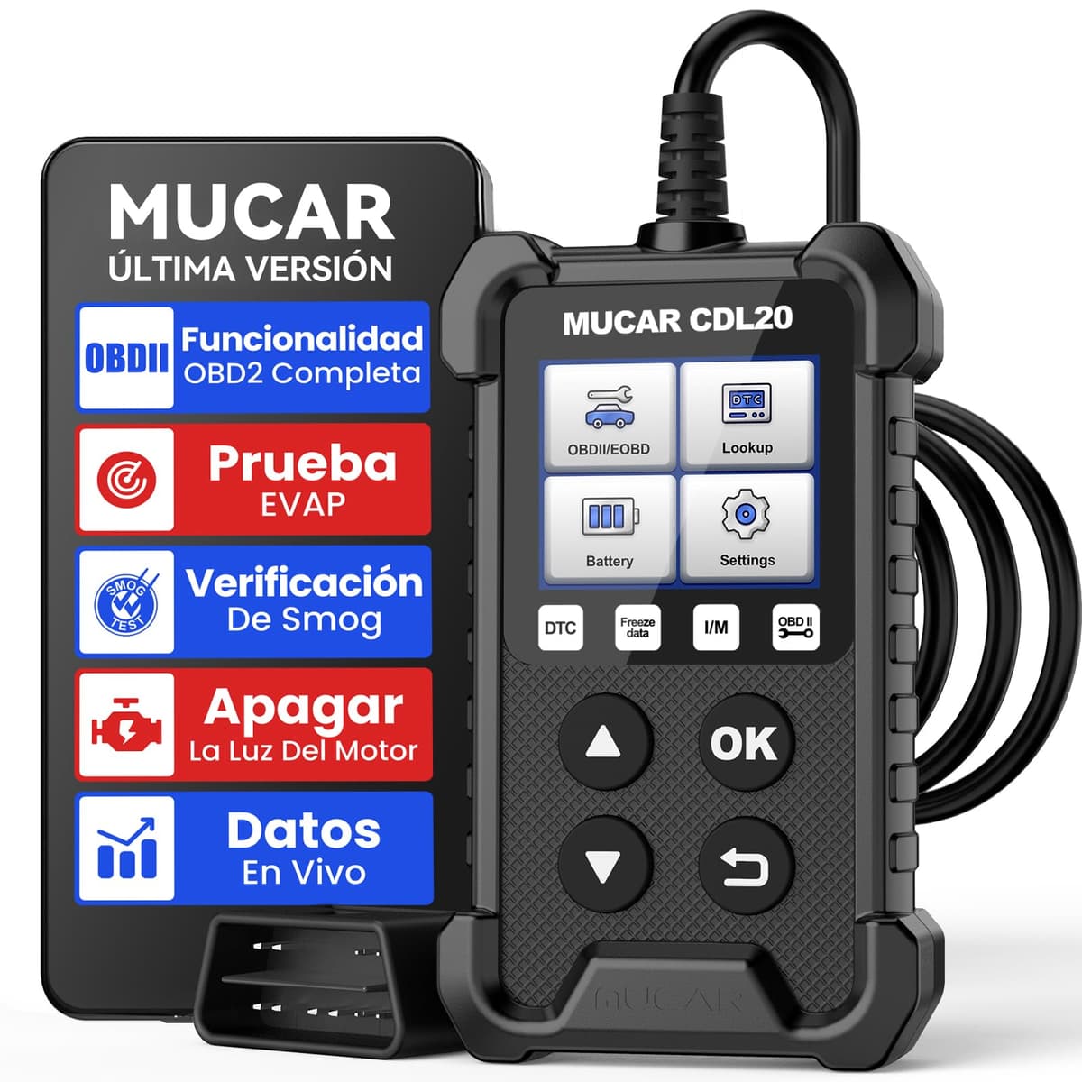 mucar OBD2 Diagnosis, CDL20 Diagnosis Car Multibrand, OBD2 Diagnosis with Engine System