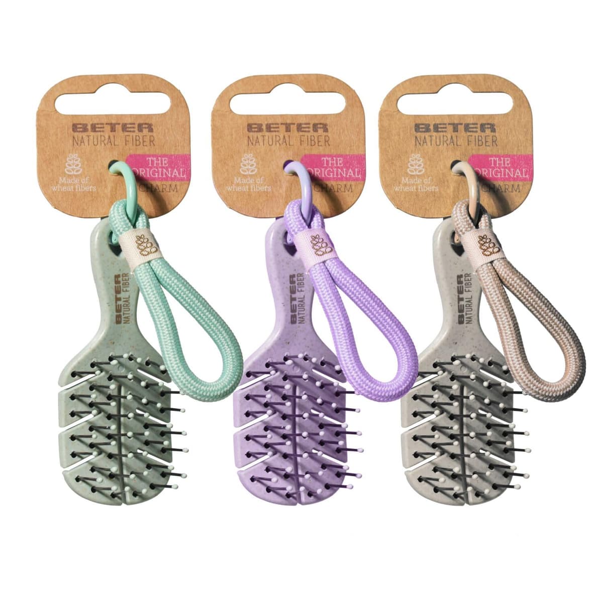 Beter - Cepillo de pelo esqueleto antitirones Natural Fiber hecho a base de fibras de trigo, Cepillo Desenredante Antienredos y Antirotura, Peinado suave y sin tirones, Para todo tipo de cabellos — view 10