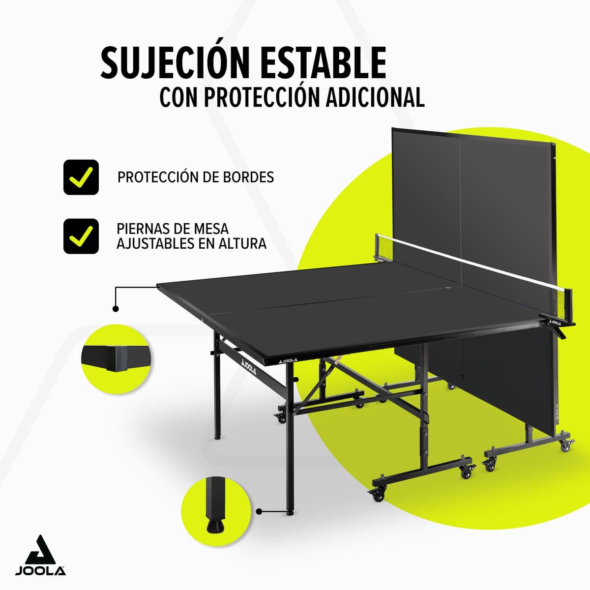 JOOLA Inside 13 Mesa de Ping Pong Mesa de Ping Pong de Interior Plegable – Montaje rápido – Incluye Red incluida, 274 x 152,5 x 76 cm — view 5
