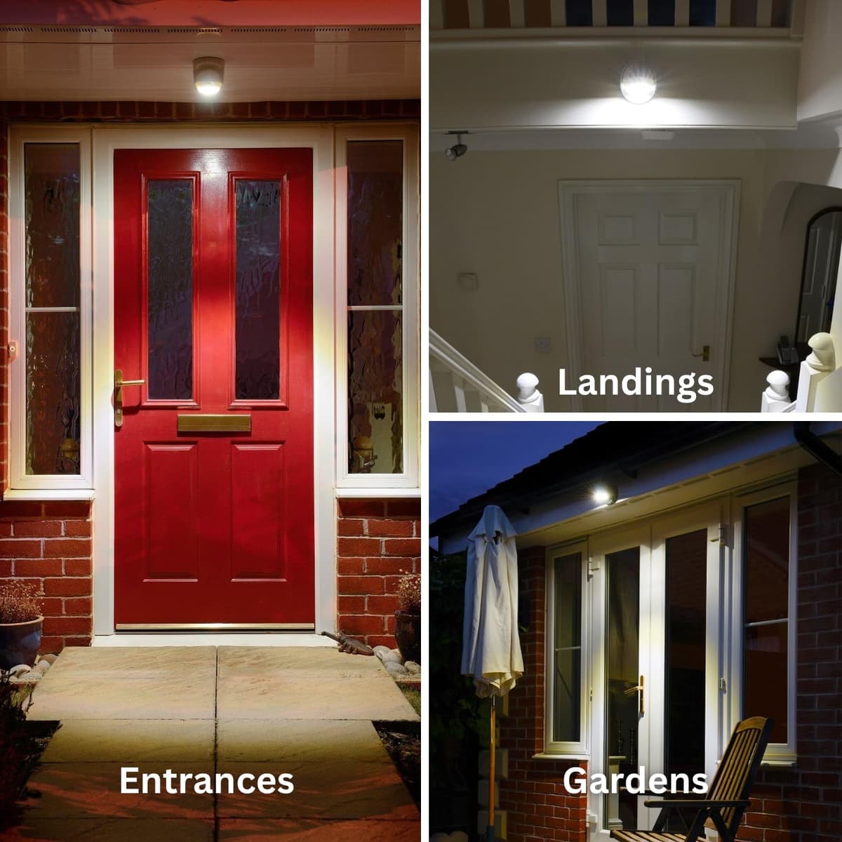 Auraglow Battery Operated Motion Sensor Light – Indoor & Outdoor PIR Security LED Wall Light – Wireless for Shed, Garage, Porch & Loft (IP44) – Black — view 3