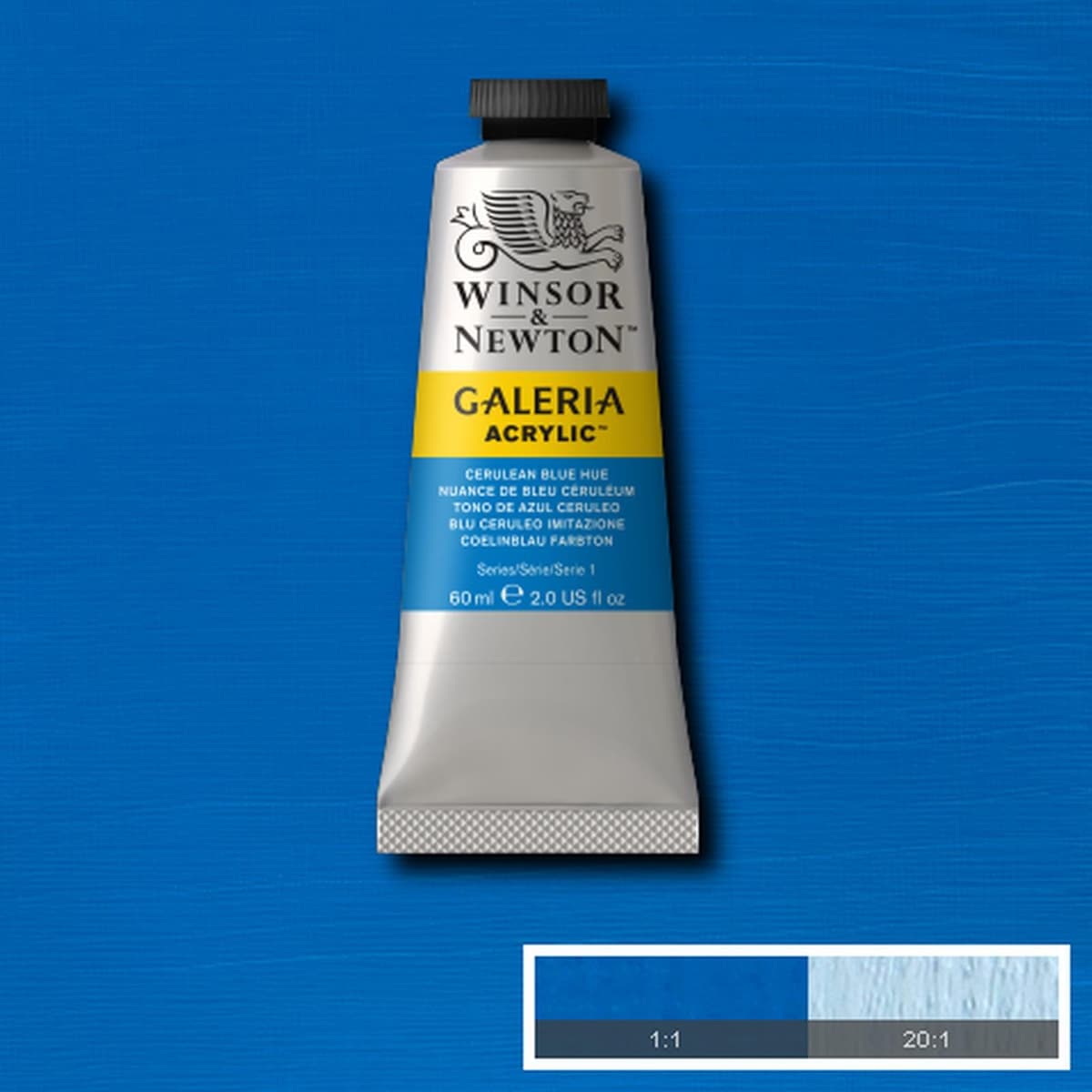 Winsor & Newton Galería - Pintura Acrílica , 500 ml, Verde (Deep Turquoise) — view 160