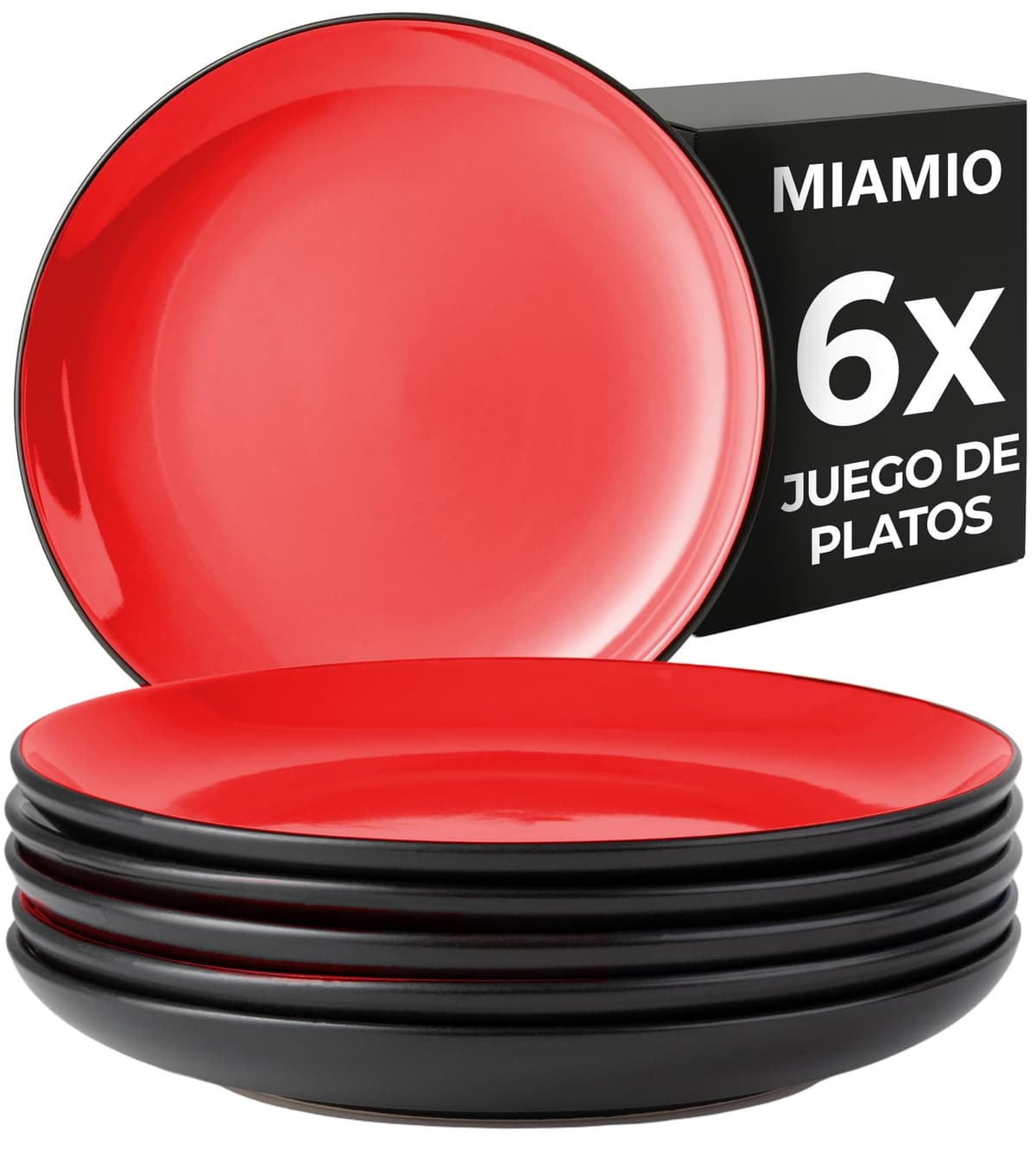 MIAMIO - 6 x 350 ml Juego de Taza de Café/Copa de desayuno - Le Papillon Colección (Negro) — view 39