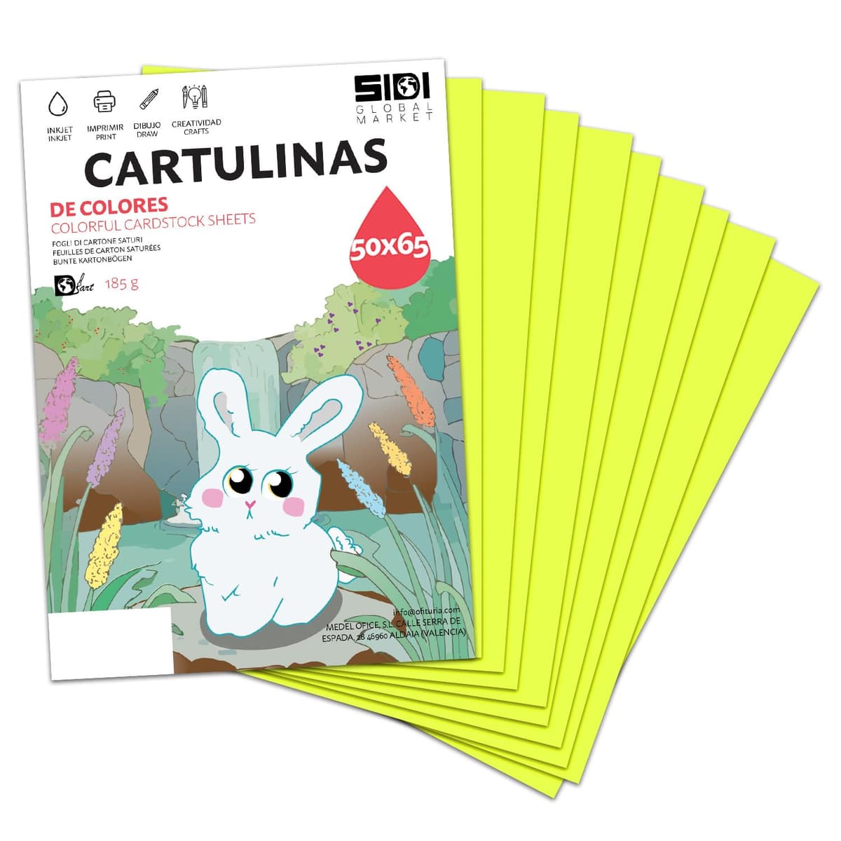 Cartulina A4 Azul Metalizada 230 g Cartulina Brillo Reflectante para Manualidades, Scrapbooking, Impresora Inkjet y Láser, Papel Cartulina Premium Metalizado – SIDI (azul metalizado, 25h) — view 30
