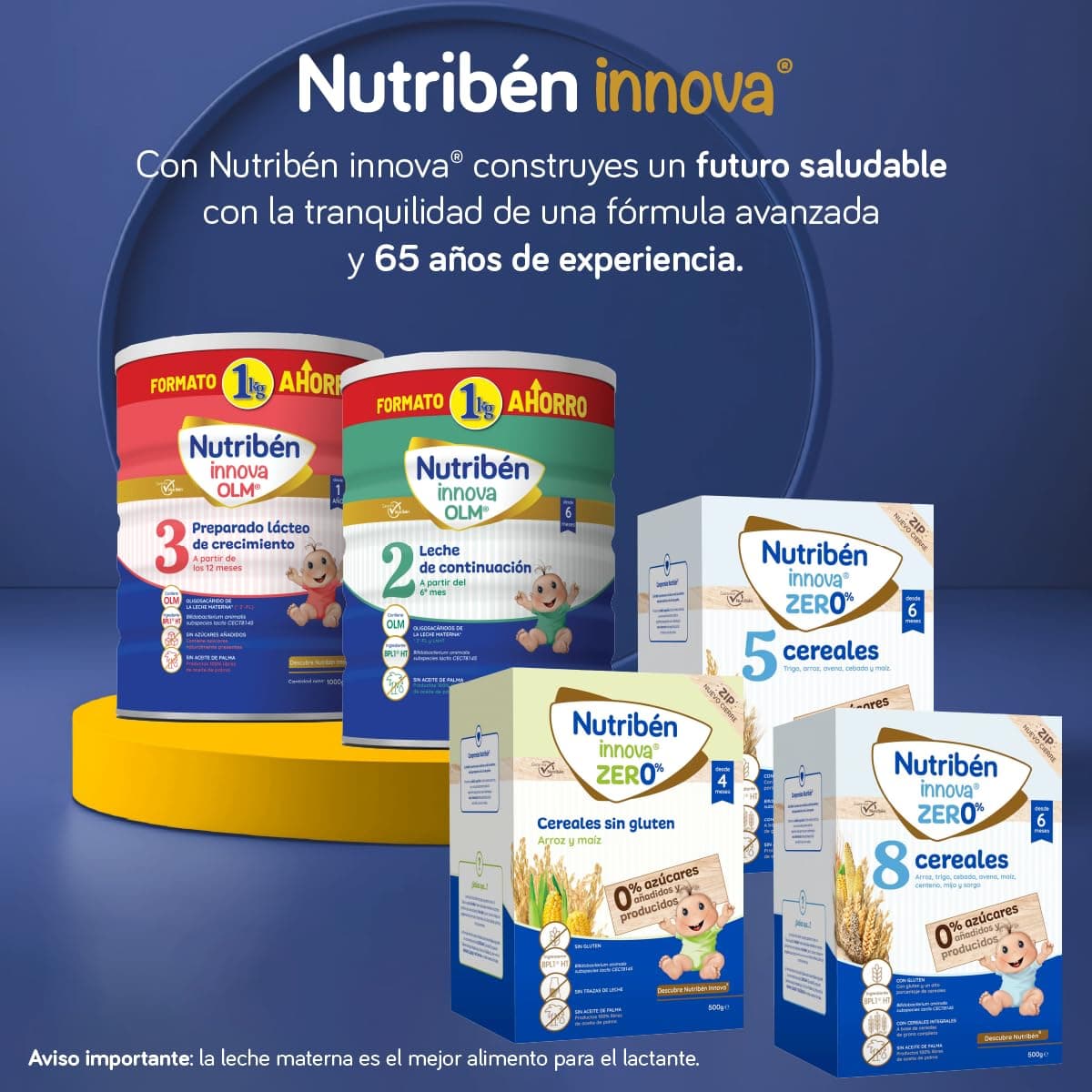 Nutribén Innova 1 - Leche en Polvo GRAN FORMATO | Fórmula para Bebé desde el Primer Día | sin Aceite de Palma | Con Cacito Dosificador Incluido más Higiénico | con BPL1 y DHA | 1 Bote de 1KG — view 5