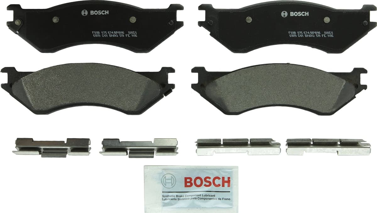 Bosch BC914 QuietCast Premium Ceramic Disc Brake Pad Set For: Acura ILX; Honda Accord, Civic, CR-V, Element, Fit, Front — view 117