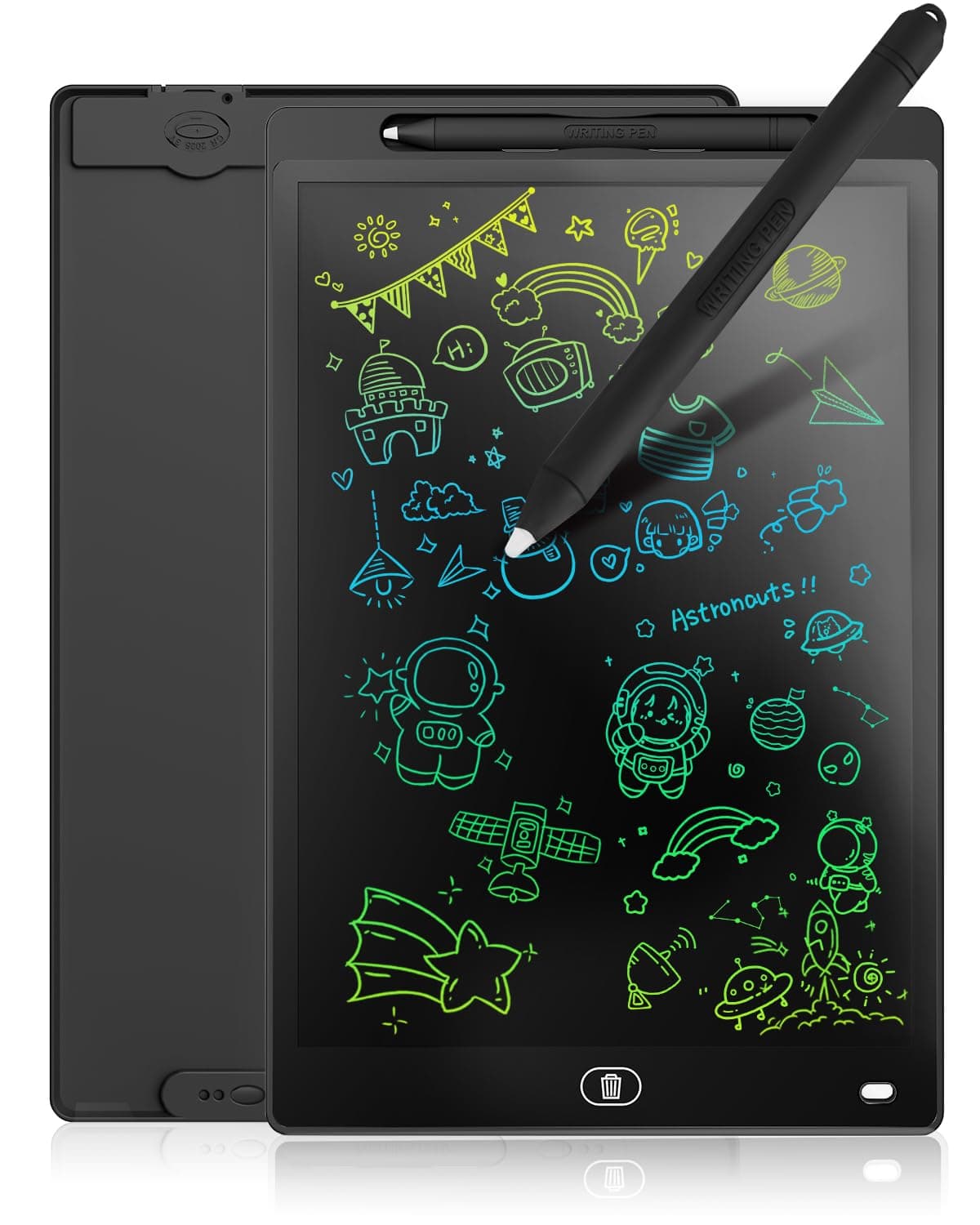 Genialba Tableta de Escritura LCD de Colores de 8,5, Tablero de Dibujo Electrónico - Tablero de Grafiti con Pizarra de Dibujo Borrable Portátil, Regalo para Niños (Rosa) — view 11