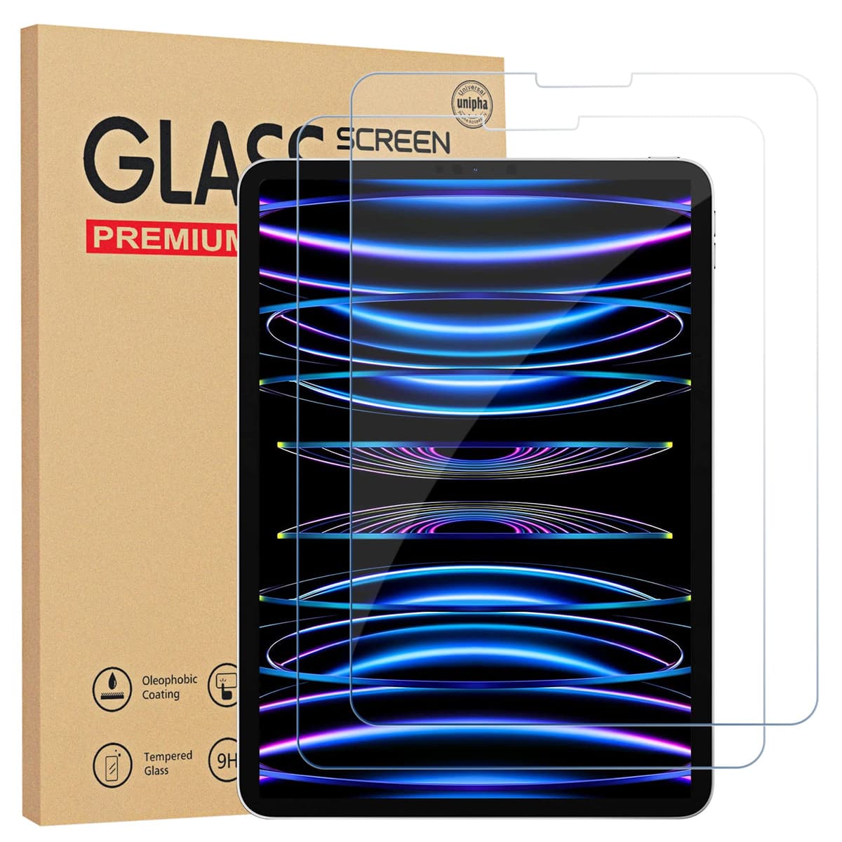 Gerutek [2 Piezas Protector Pantalla para iPad 11ª A16 / iPad 10ª Gen (2025/2022), 11/10,9 Pulgadas, Dureza 9H, HD Transparente, Antiarañazos, Sin burbujas, Antihuellas, Cristal Templado para iPad A16 — view 10