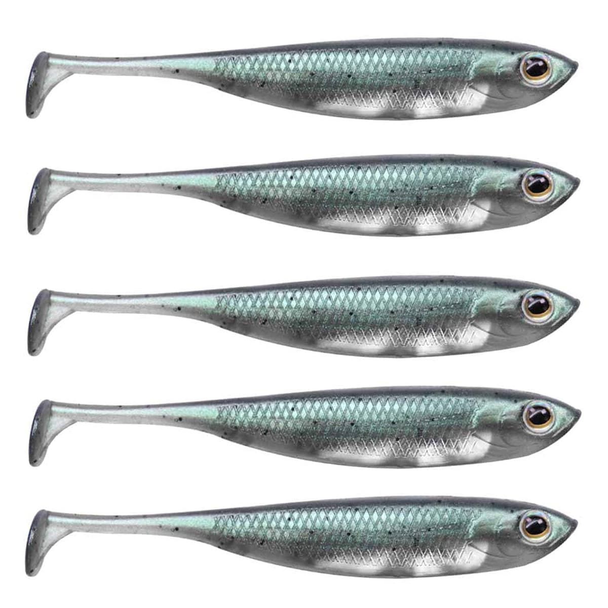 QualyQualy Señuelos de Vinilos de Pesca Spinning Mar Senuelo Black Bass Blandos senuelos de Pesca Cebos Artificiales de Pesca Pare Lucio Trucha 7cm 8cm 10cm 12,5cm — view 11