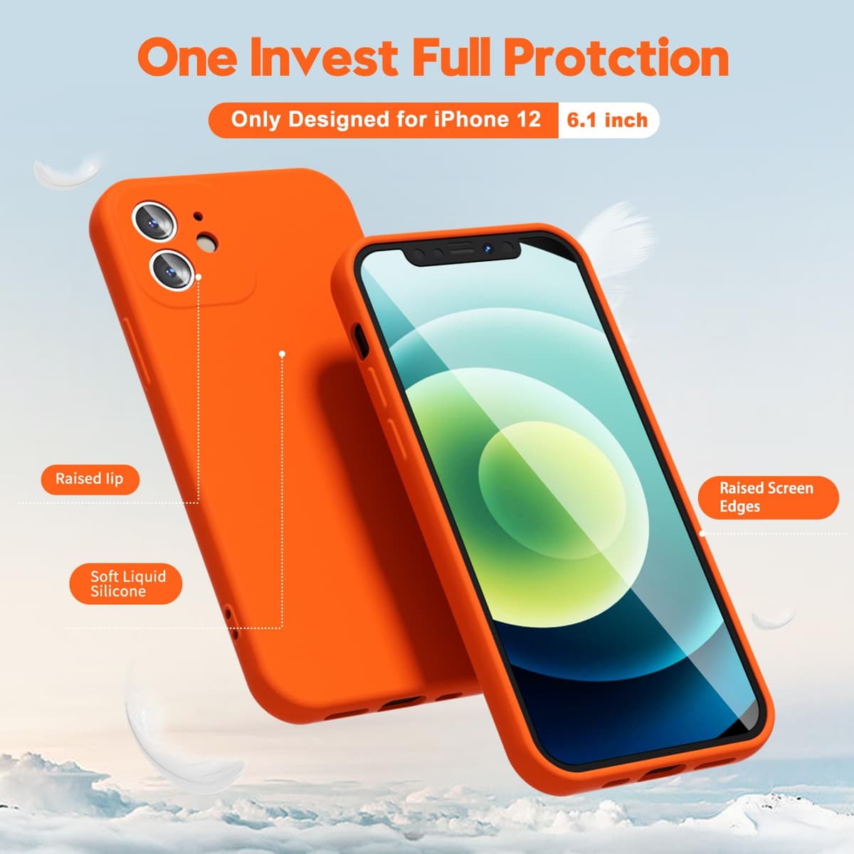 oakxco for iPhone 17 Pro Max Phone Case Liquid Silicone, Cute Thin Slim Grip Soft Rubber Gel for Women Men, Smooth Matte TPU Plain Solid Color Girly Simple Case with Camera Cover, Light Pink — view 1797