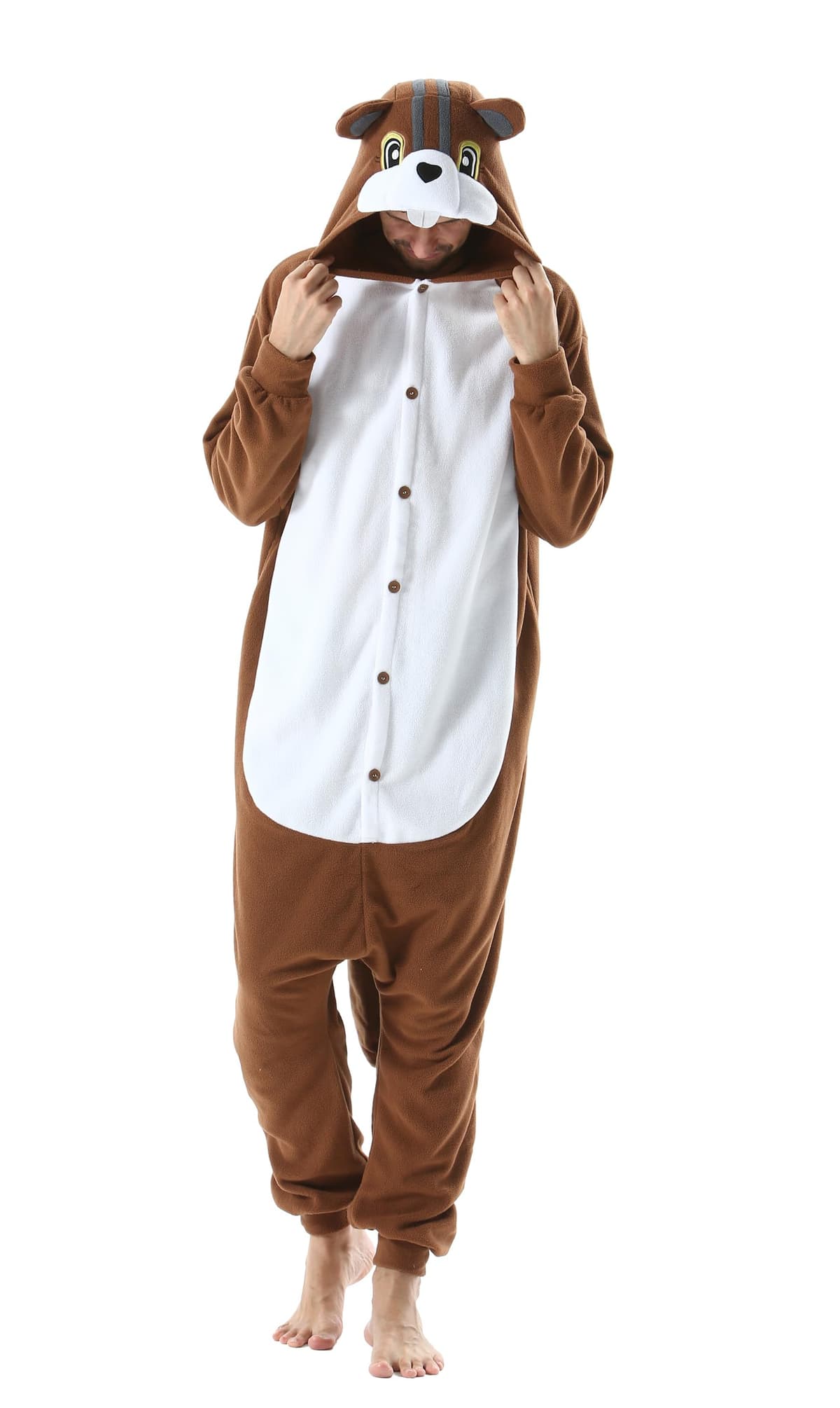 SimZoo Adulto Disfraz Pijama Unisex Pijama Kigurumi Onesie para Carnaval Halloween Cosplay Ropa de Dormir Traje de Disfraz para Navidad Festival Mujer y Hombre — view 19