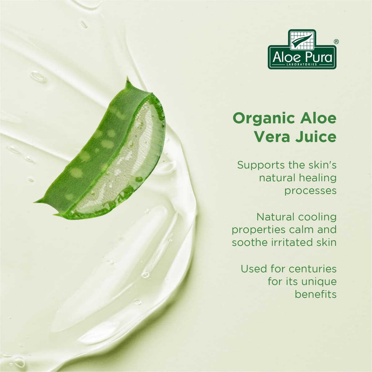 Aloe Pura, Organic Aloe Vera Gel, Natural, Vegan, Cruelty Free, Paraben & SLS Free, Cooling, Soothing, 100ml — view 3