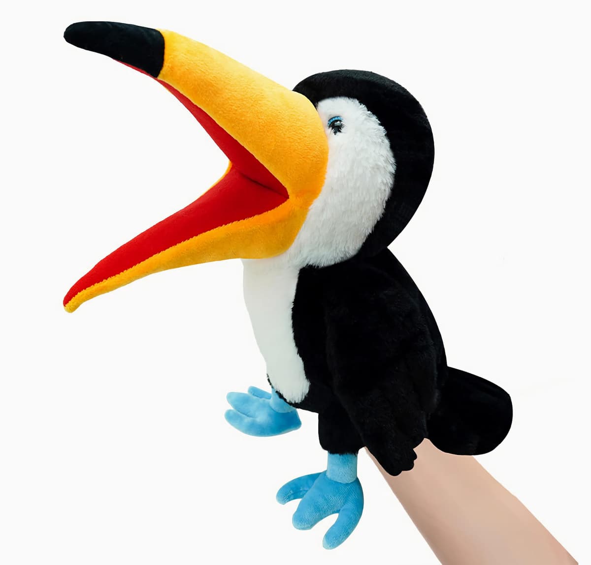 Marionetas de Mano de pájaros para niños,Incluye Loros, Pavos Reales, etc. con Bocas Abiertas móviles, Contar Cuentos,Regalos de cumpleaños