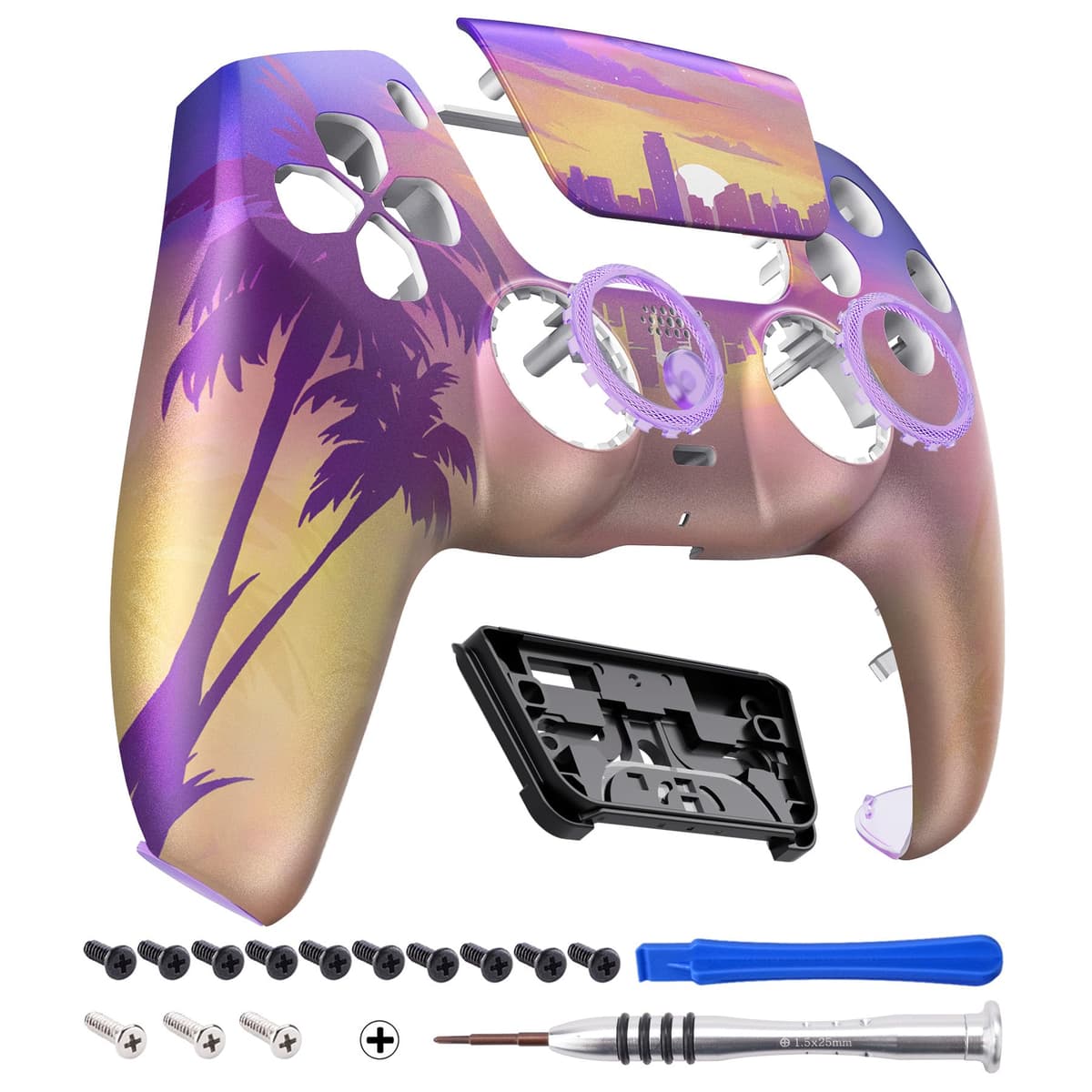 eXtremeRate Luna Rediseñado Carcasa Frontal con Panel Táctil Compatible con ps5 BDM-010 BDM-020 BDM-030 BDM-040 Carcasa Delantera Placa Frontal Funda Portectora Compatible con ps5(Efectivo de $100) — view 22
